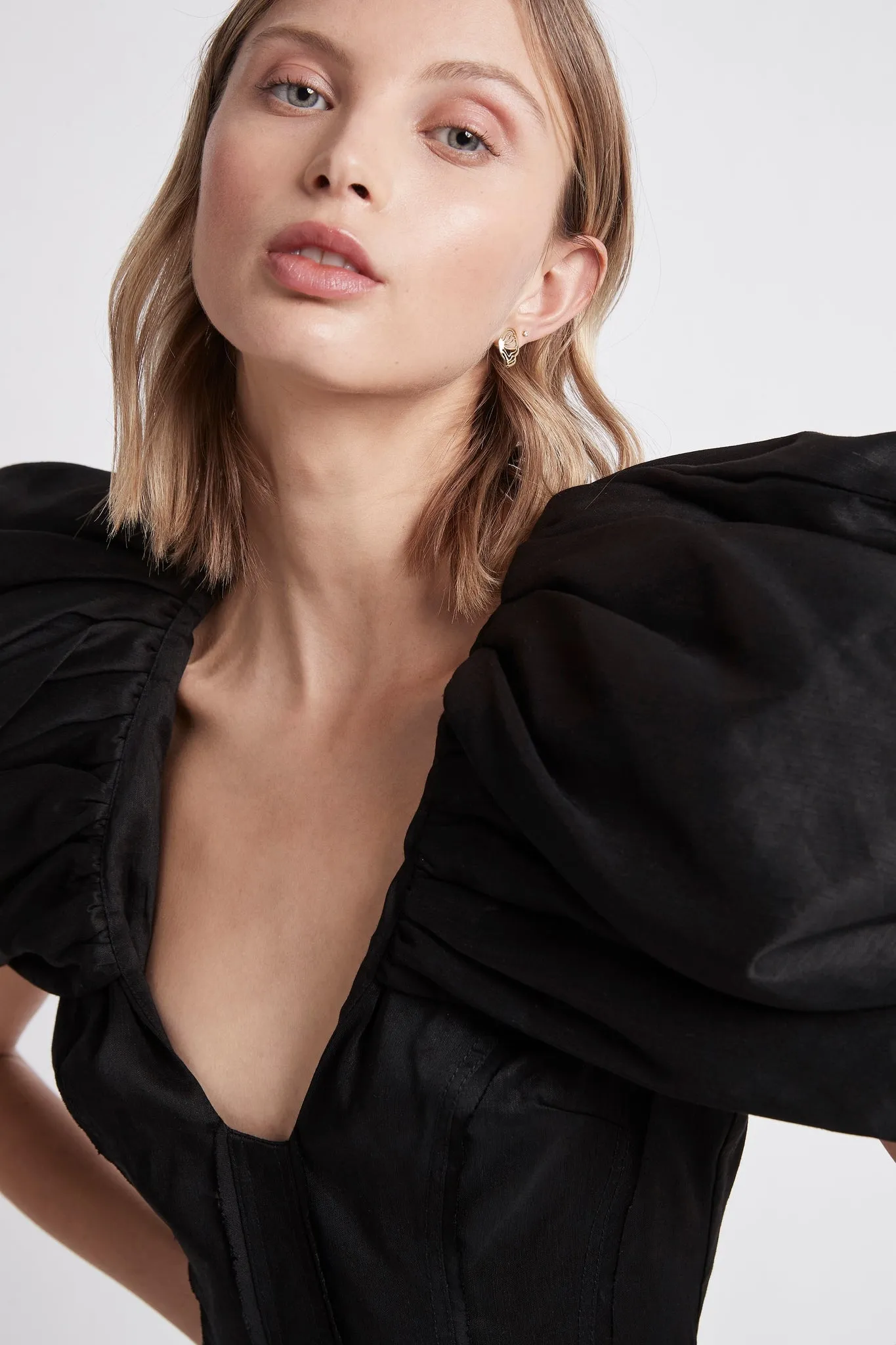 Admiral Butterfly Sleeve Mini Dress sold by Aje product image thumbnail 5