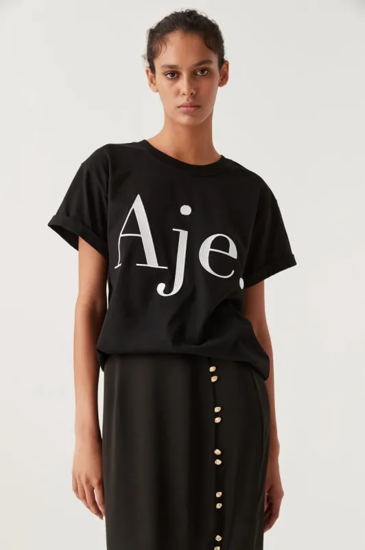 Alice Embroidered Logo Tee sold by Aje