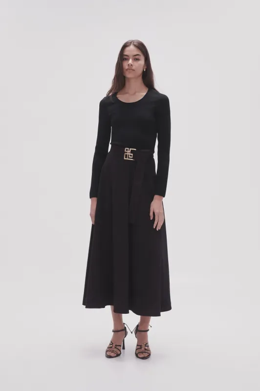 Perspective Belted Midi Skirt sold by Aje