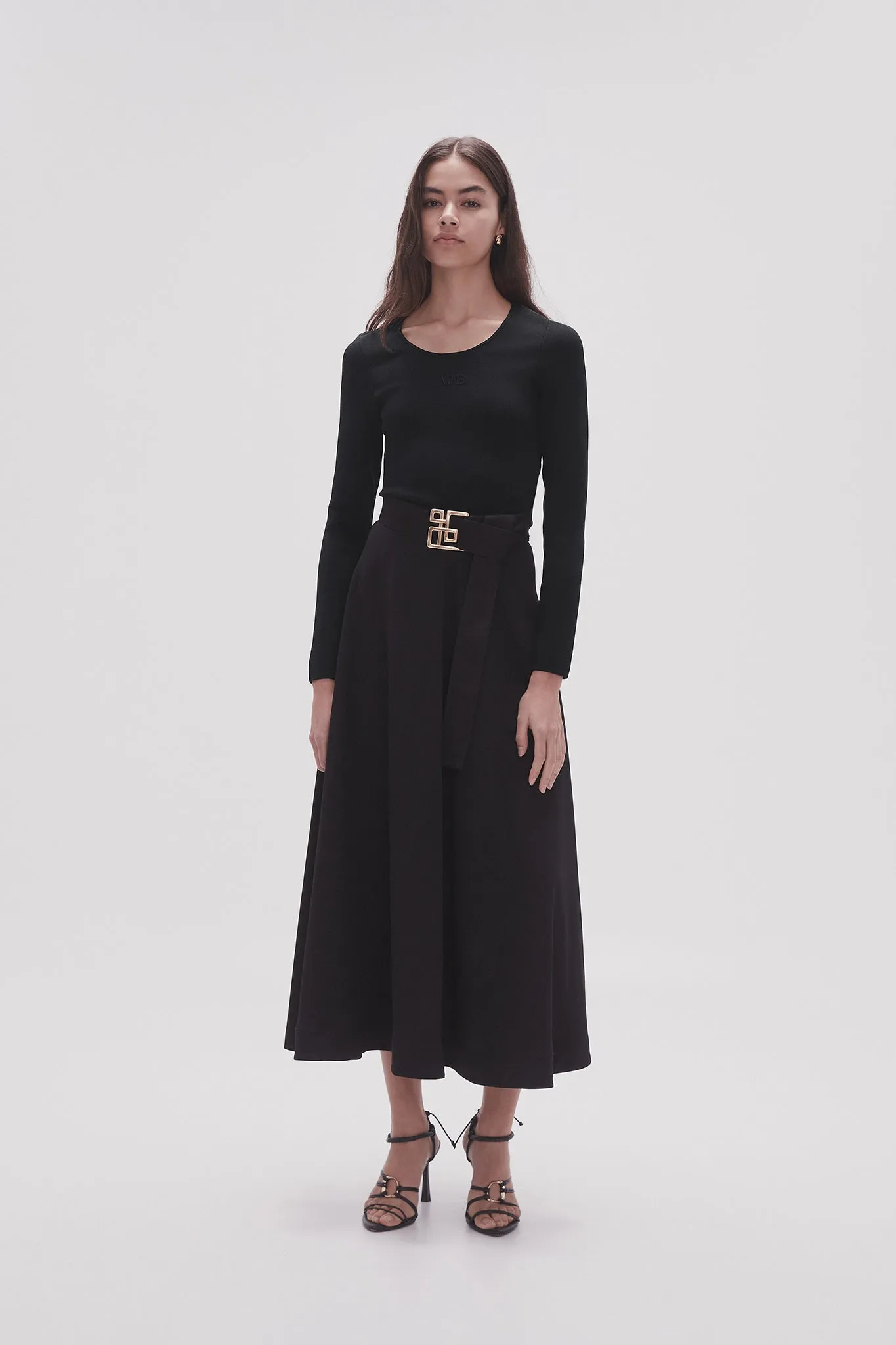 Perspective Belted Midi Skirt sold by Aje