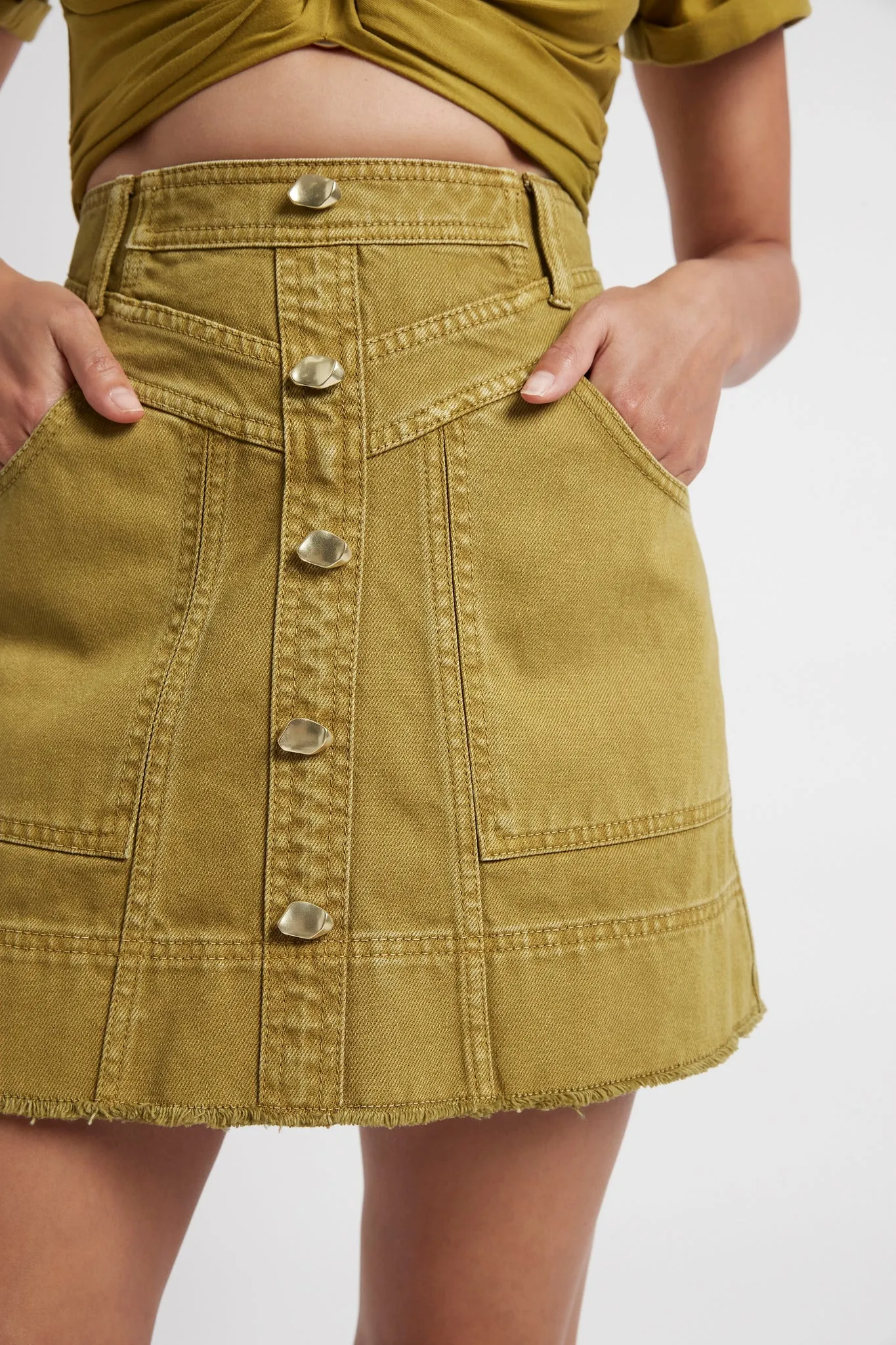 Triada Denim Mini Skirt sold by Aje product image thumbnail 4