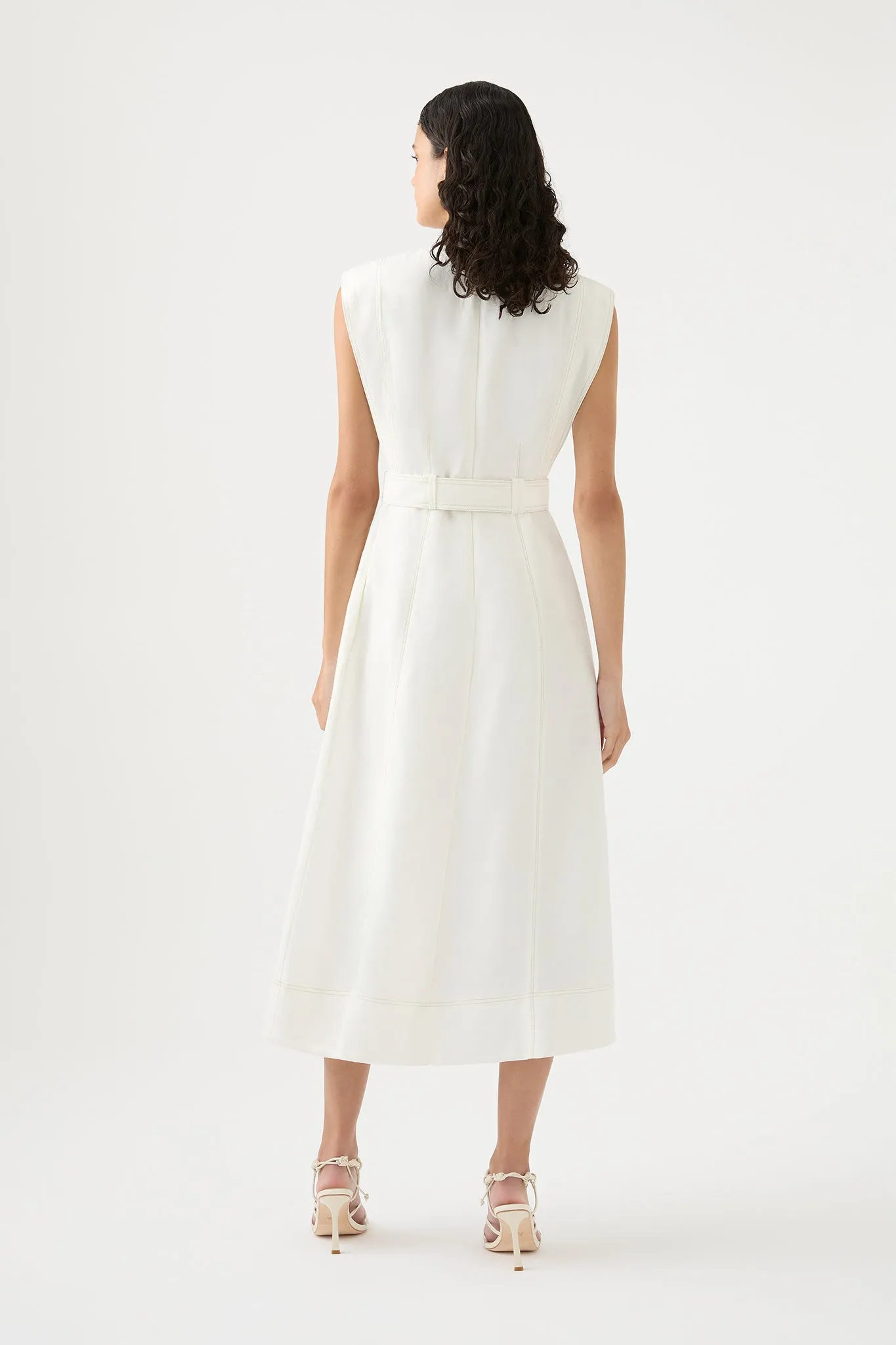 Beacon Structured Midi Dress sold by Aje product image thumbnail 5