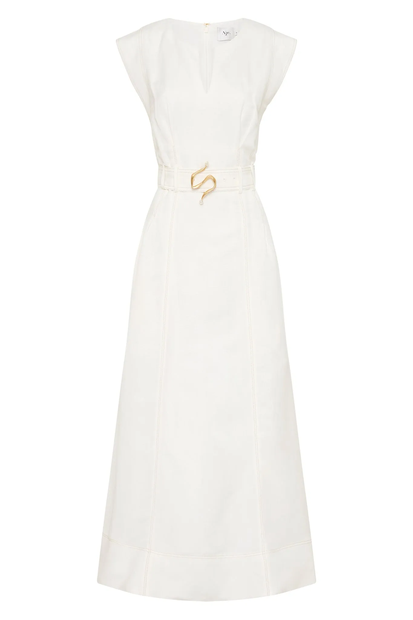 Beacon Structured Midi Dress sold by Aje product image thumbnail 2