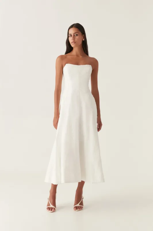 Vibration Jacquard Midi Dress sold by Aje