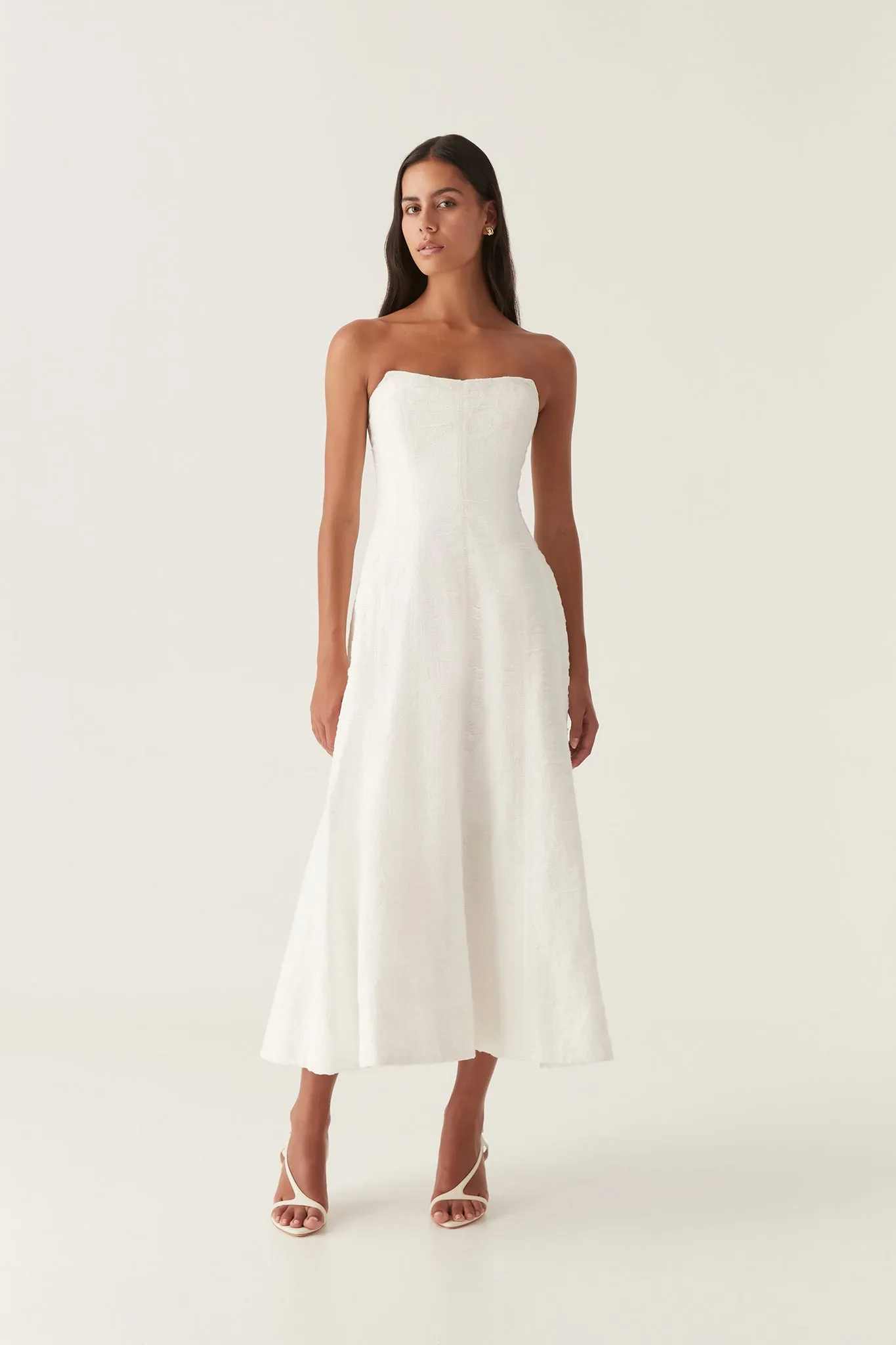 Vibration Jacquard Midi Dress sold by Aje