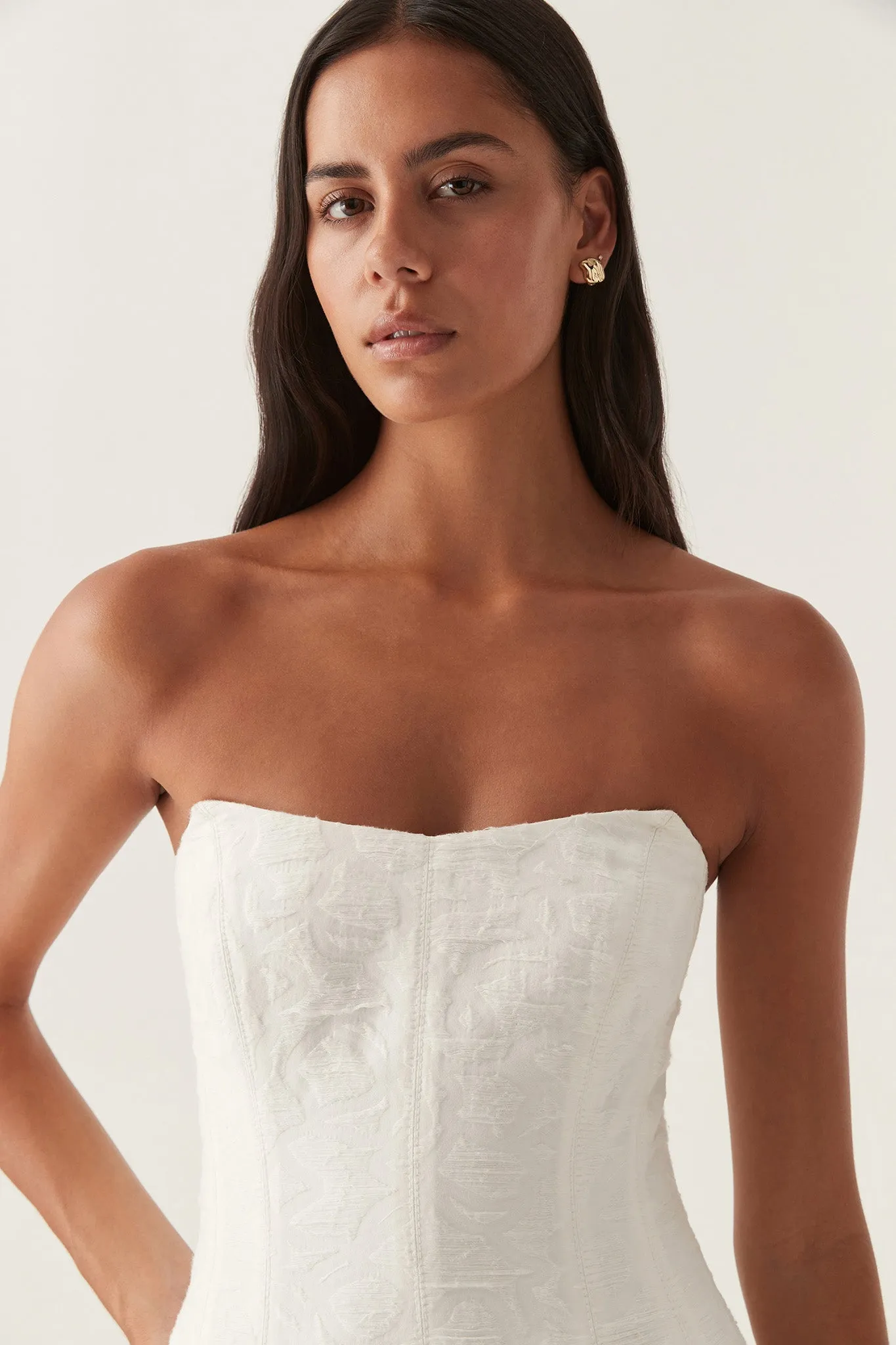 Vibration Jacquard Midi Dress sold by Aje product image thumbnail 4