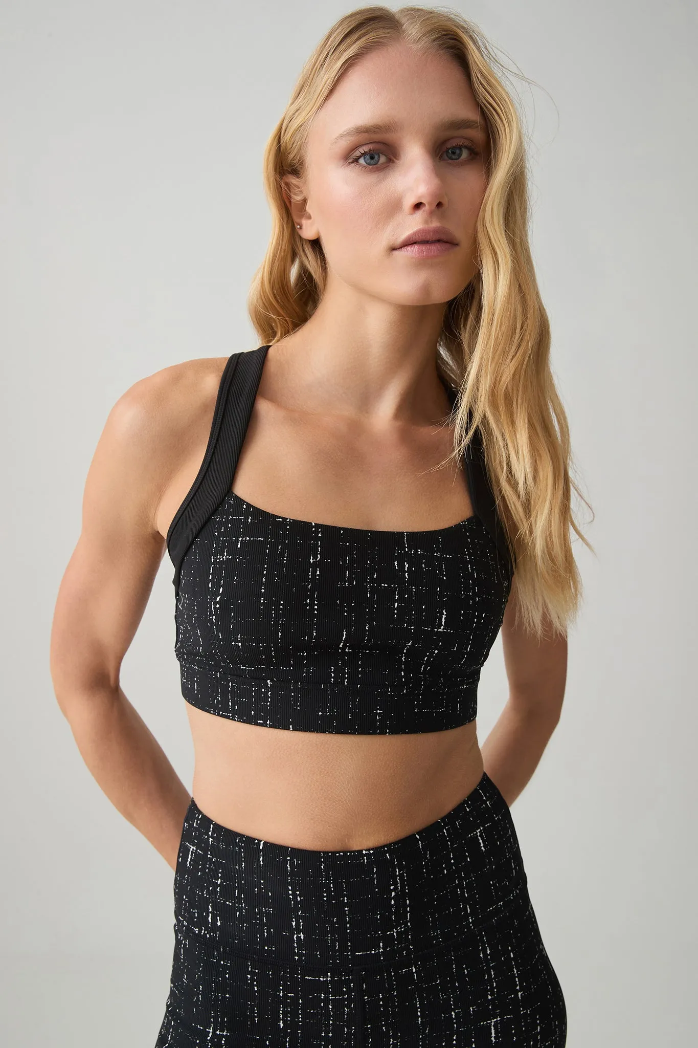 Crossback Tweed Sports Bra 329 sold by Aje product image thumbnail 3