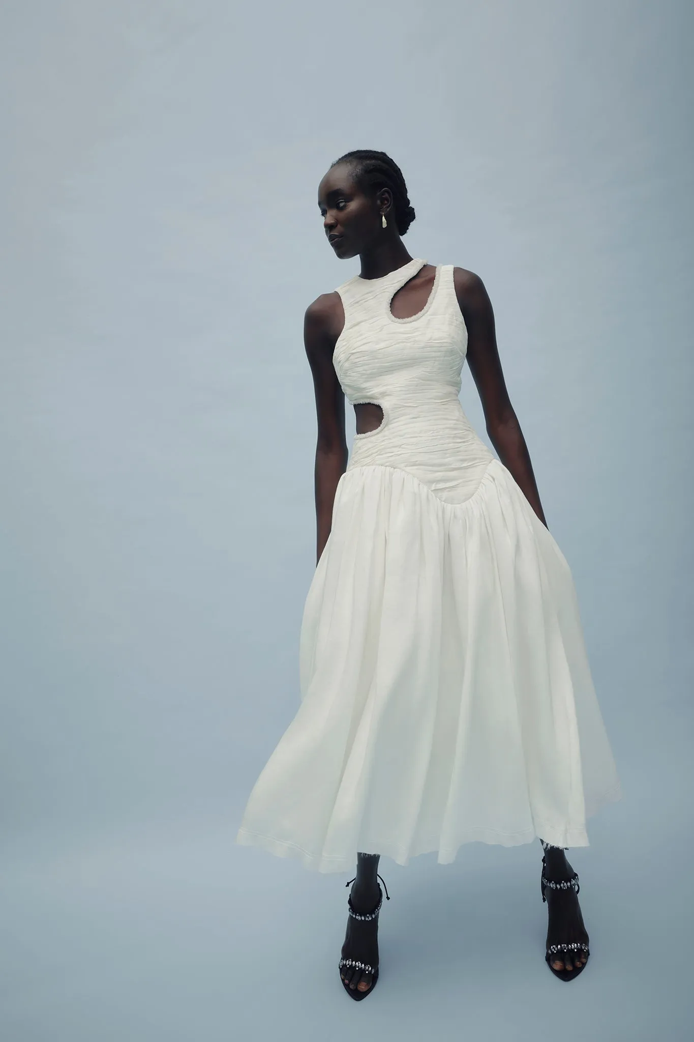 【Aje.】Spirit Belted Midi Dress カットアウト ミディドレス Spirit Belted Midi Dress | Ivory | Aje – Aje ROW
