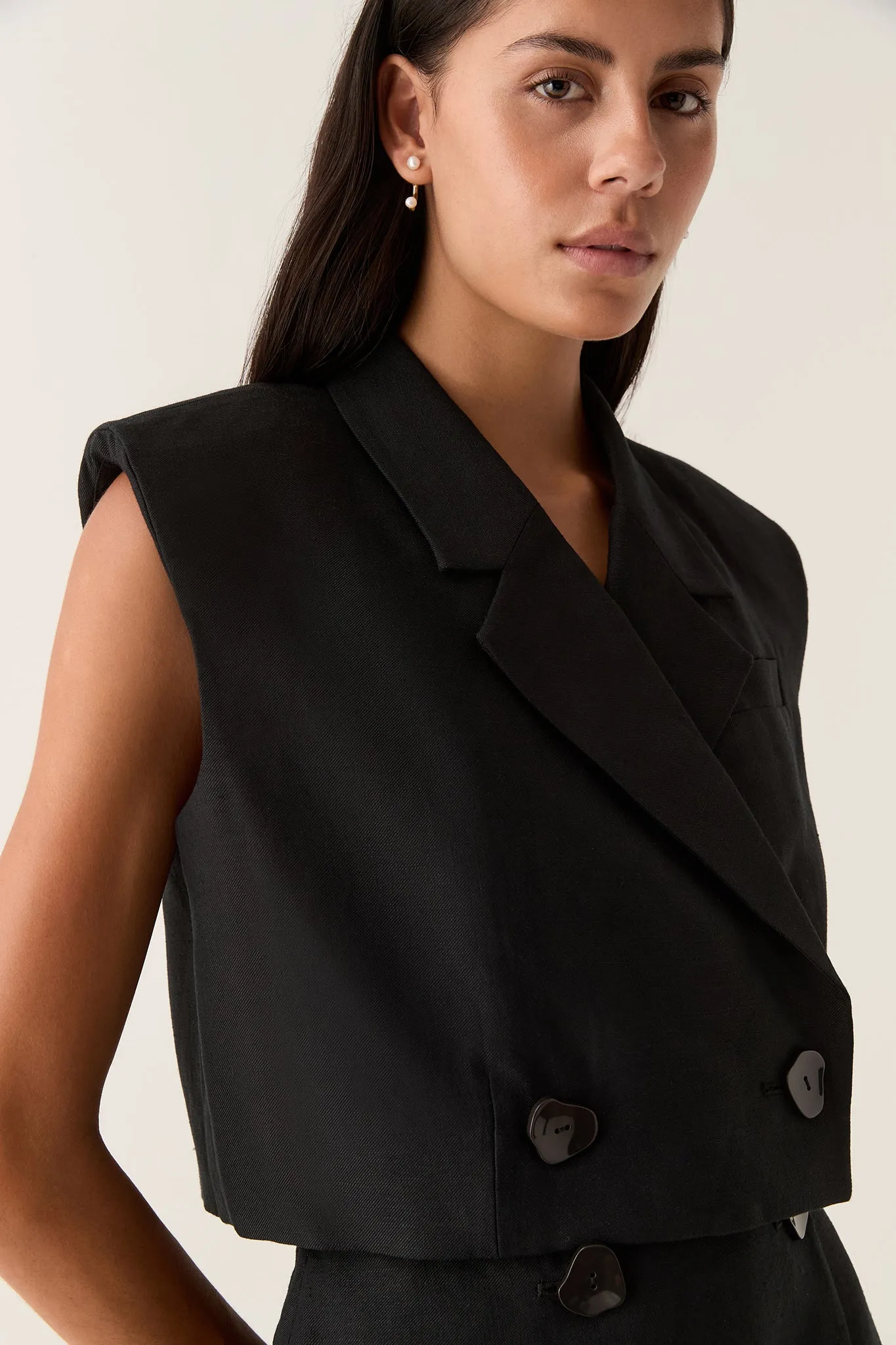 Flight Oversized Crop Vest sold by Aje product image thumbnail 4