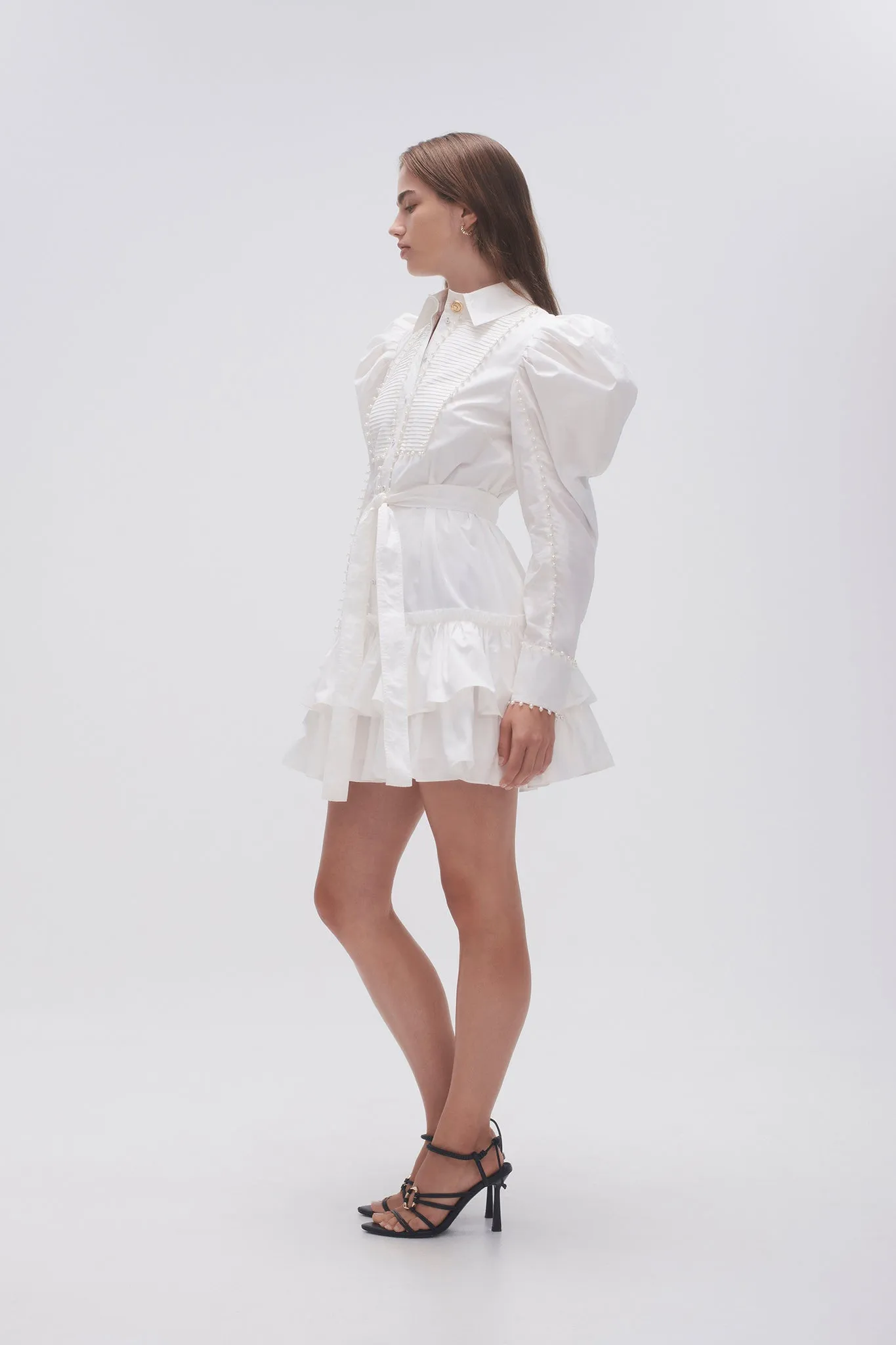Florence Pearl Trim Mini Dress sold by Aje product image thumbnail 5