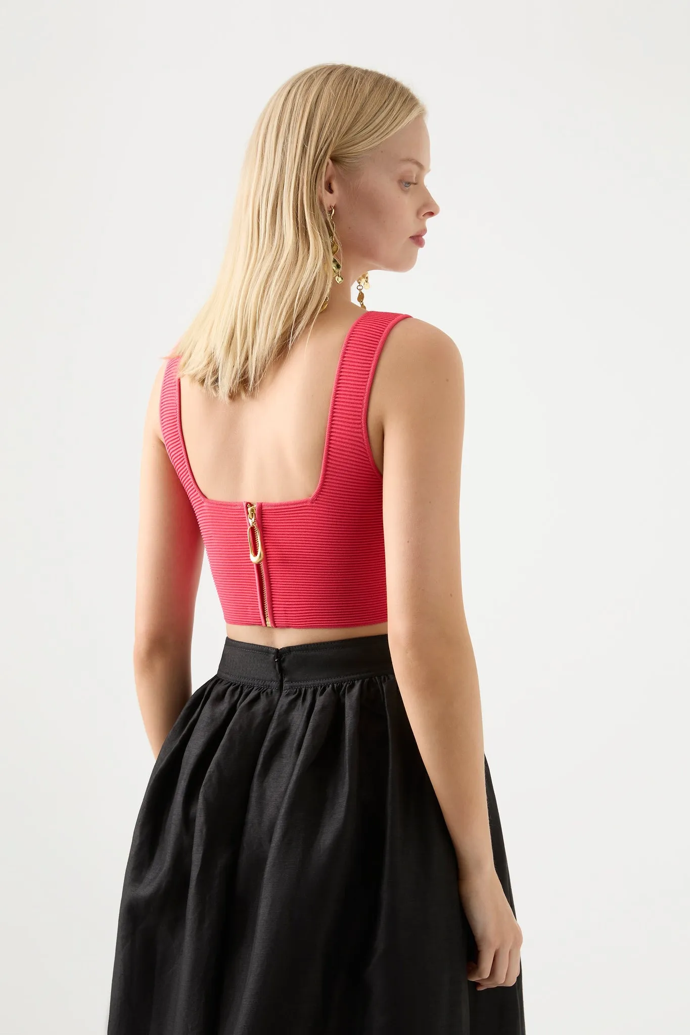 Clay Sculptural Knit Bralette sold by Aje product image thumbnail 5