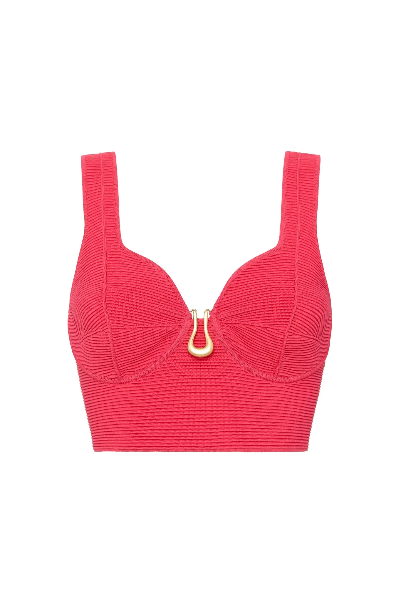 Clay Sculptural Knit Bralette sold by Aje product image thumbnail 2