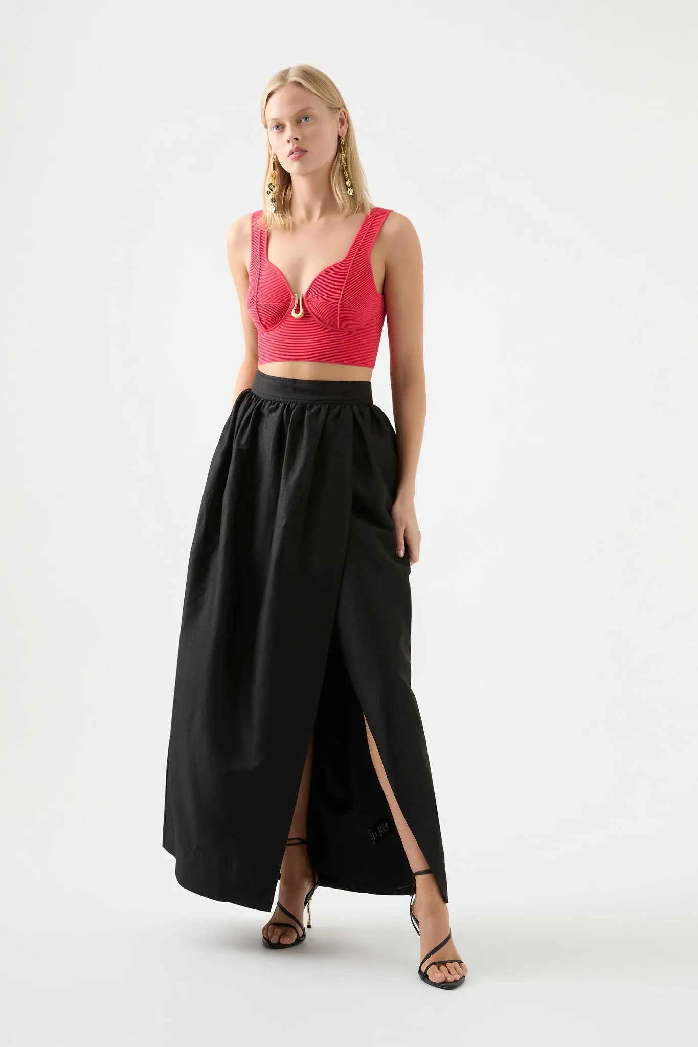 Clay Sculptural Knit Bralette sold by Aje product image thumbnail 3