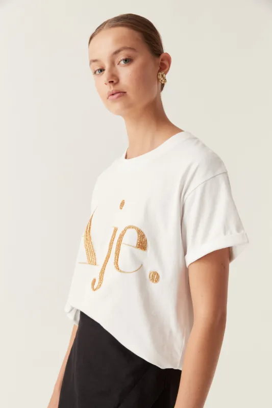 Jasmine Beaded Heritage Tee sold by Aje