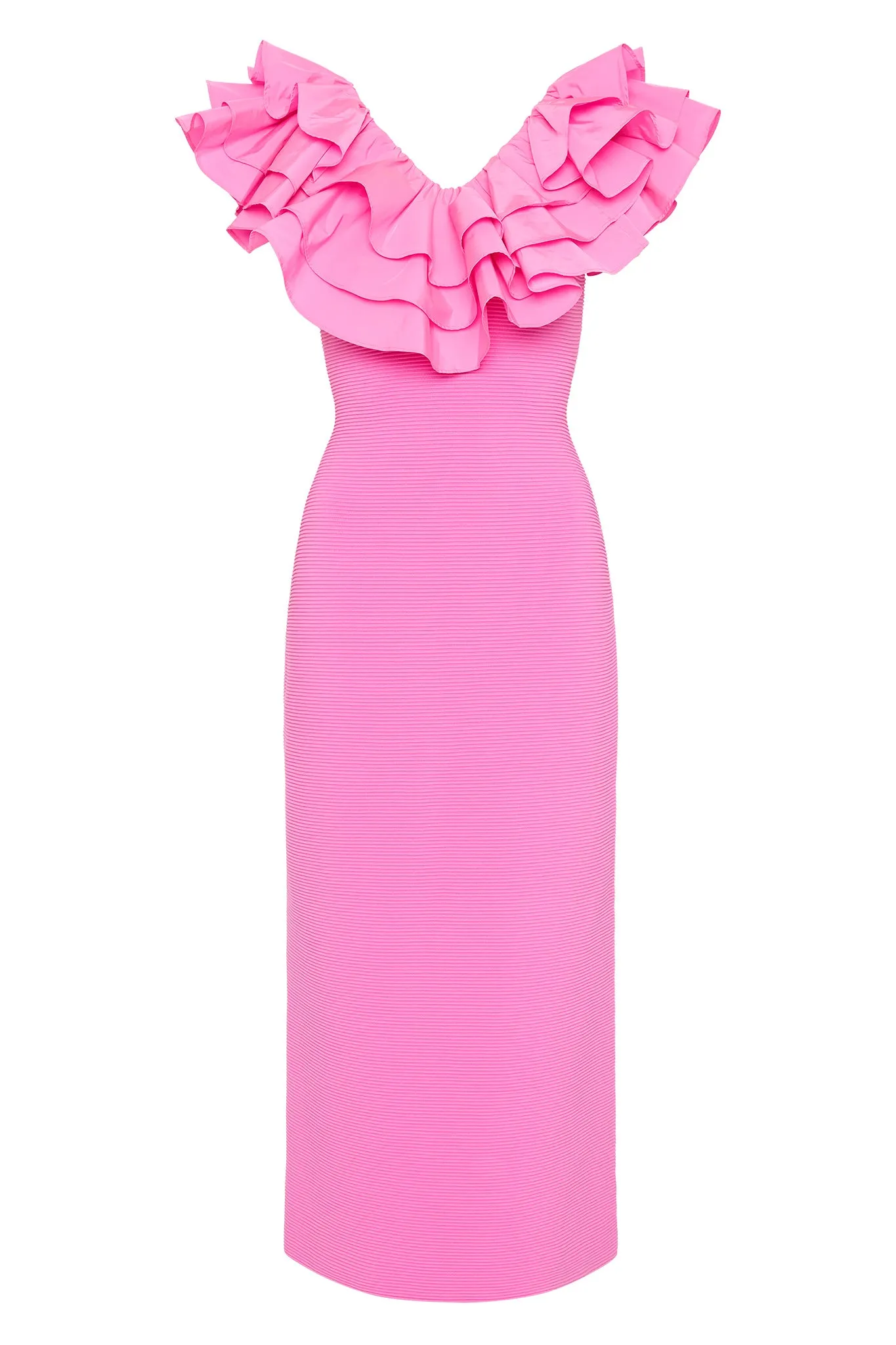 Transcendent Ruffle Midi Dress sold by Aje product image thumbnail 2