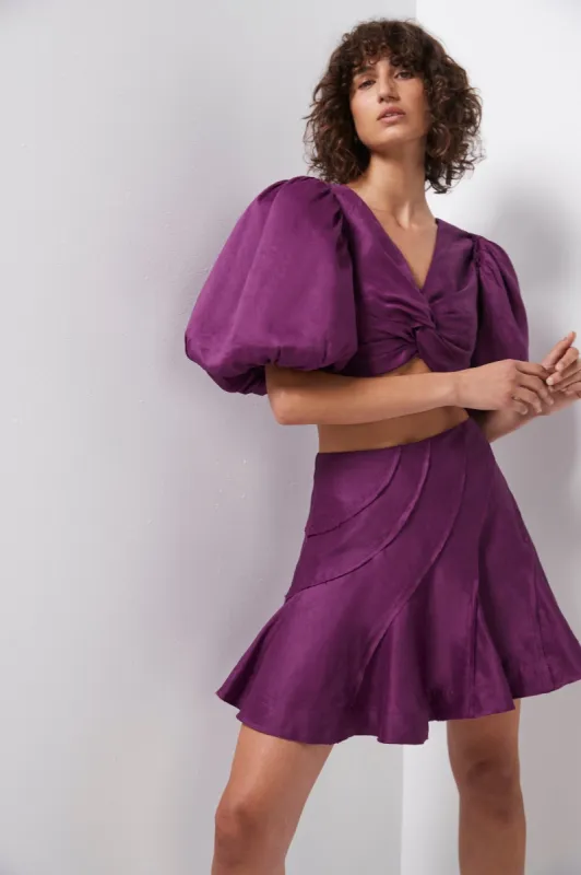 Admiration Flip Mini Skirt sold by Aje