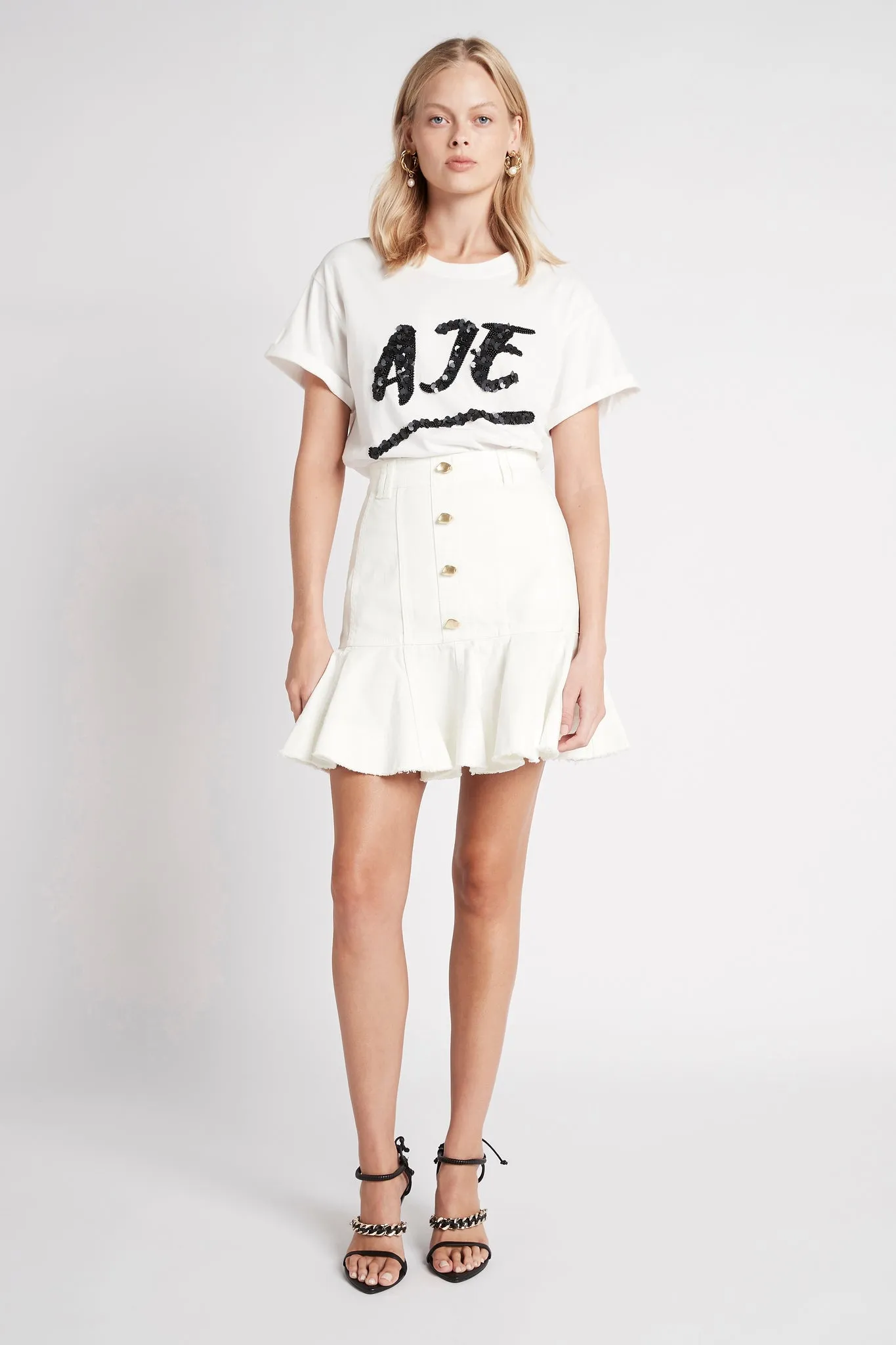 Indra Denim Flip Skirt sold by Aje product image thumbnail 5