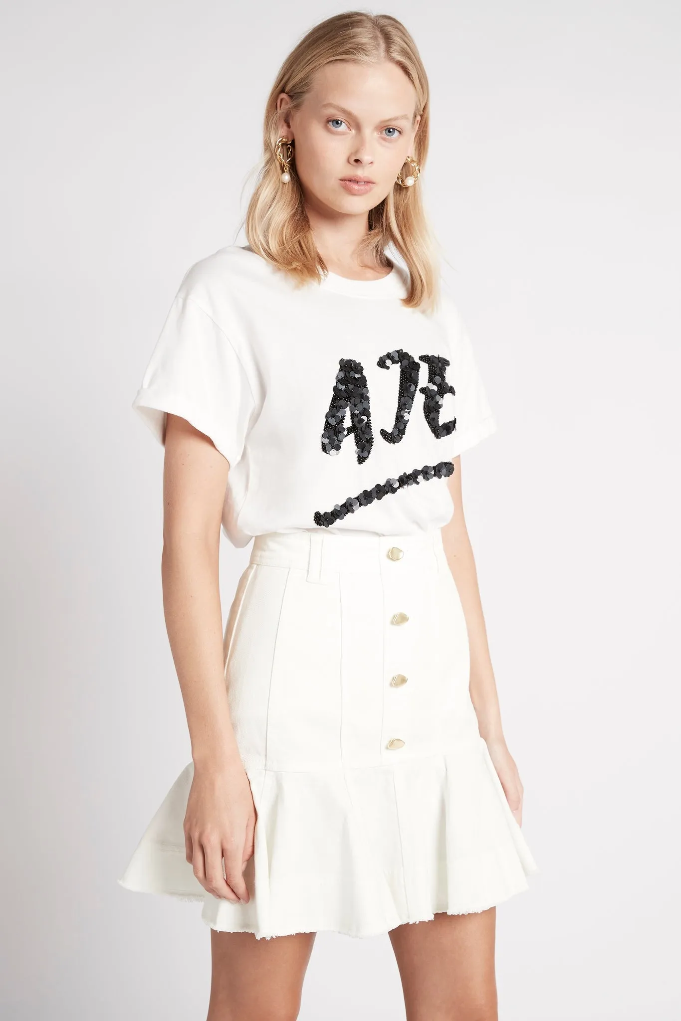 Indra Denim Flip Skirt sold by Aje product image thumbnail 3