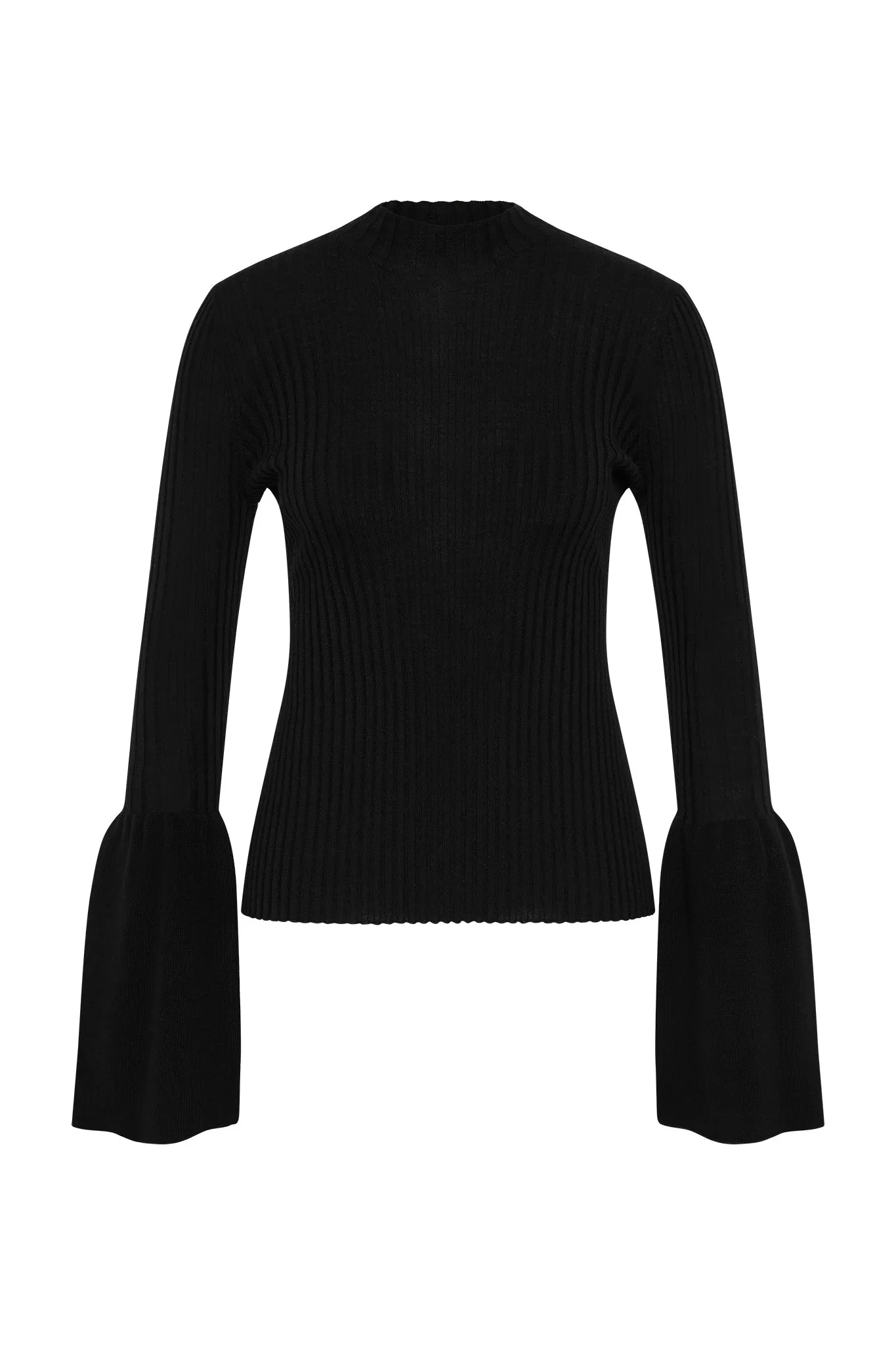 Flute Bell Sleeve Knit Top sold by Aje product image thumbnail 2