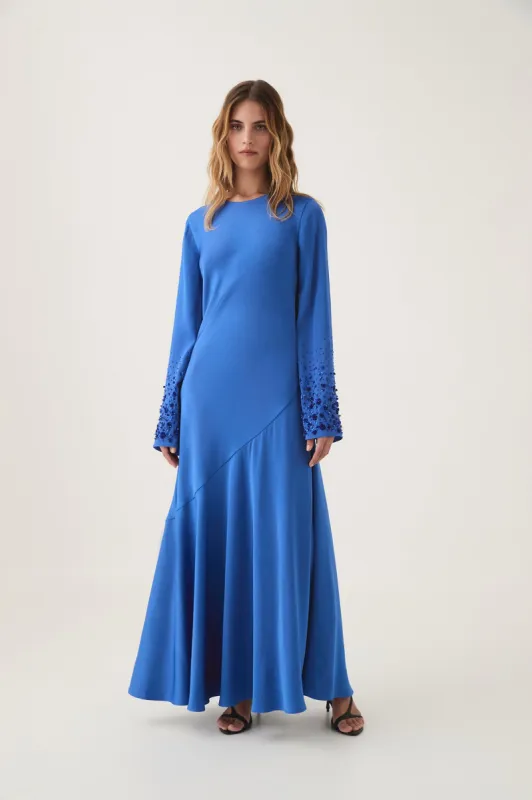 Weylyn Sequin Cuff Maxi Dress made by Aje