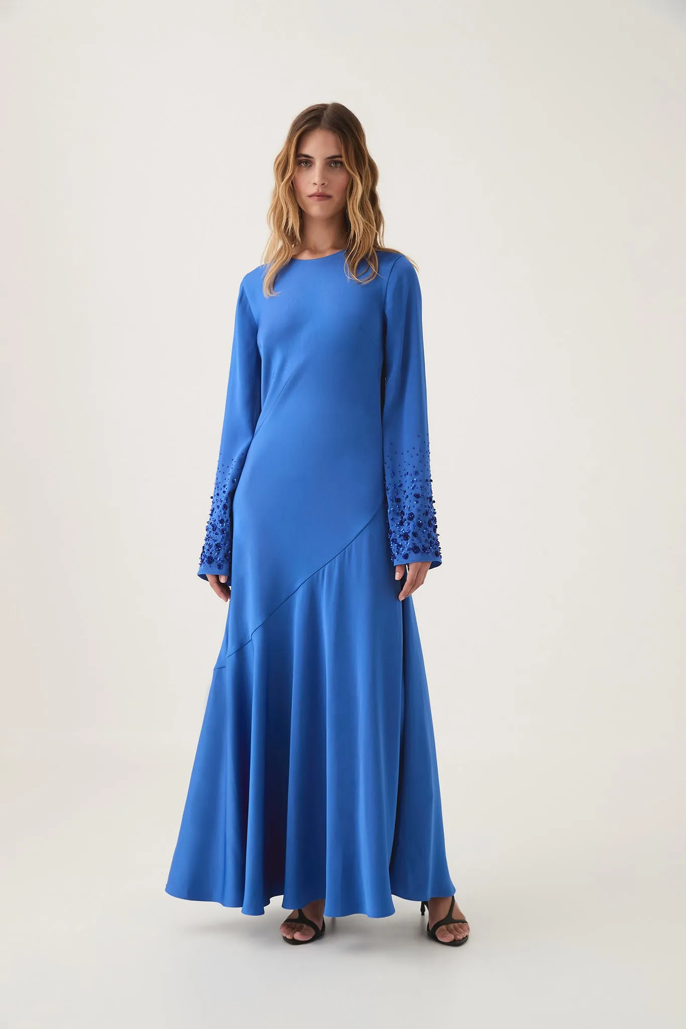Weylyn Sequin Cuff Maxi Dress sold by Aje