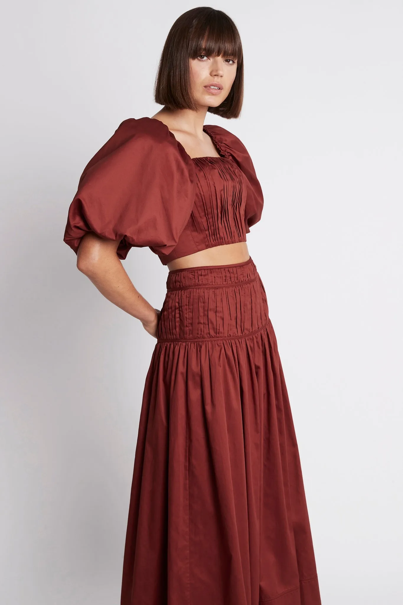 Enamour Puff Sleeve Cropped Top sold by Aje product image thumbnail 4