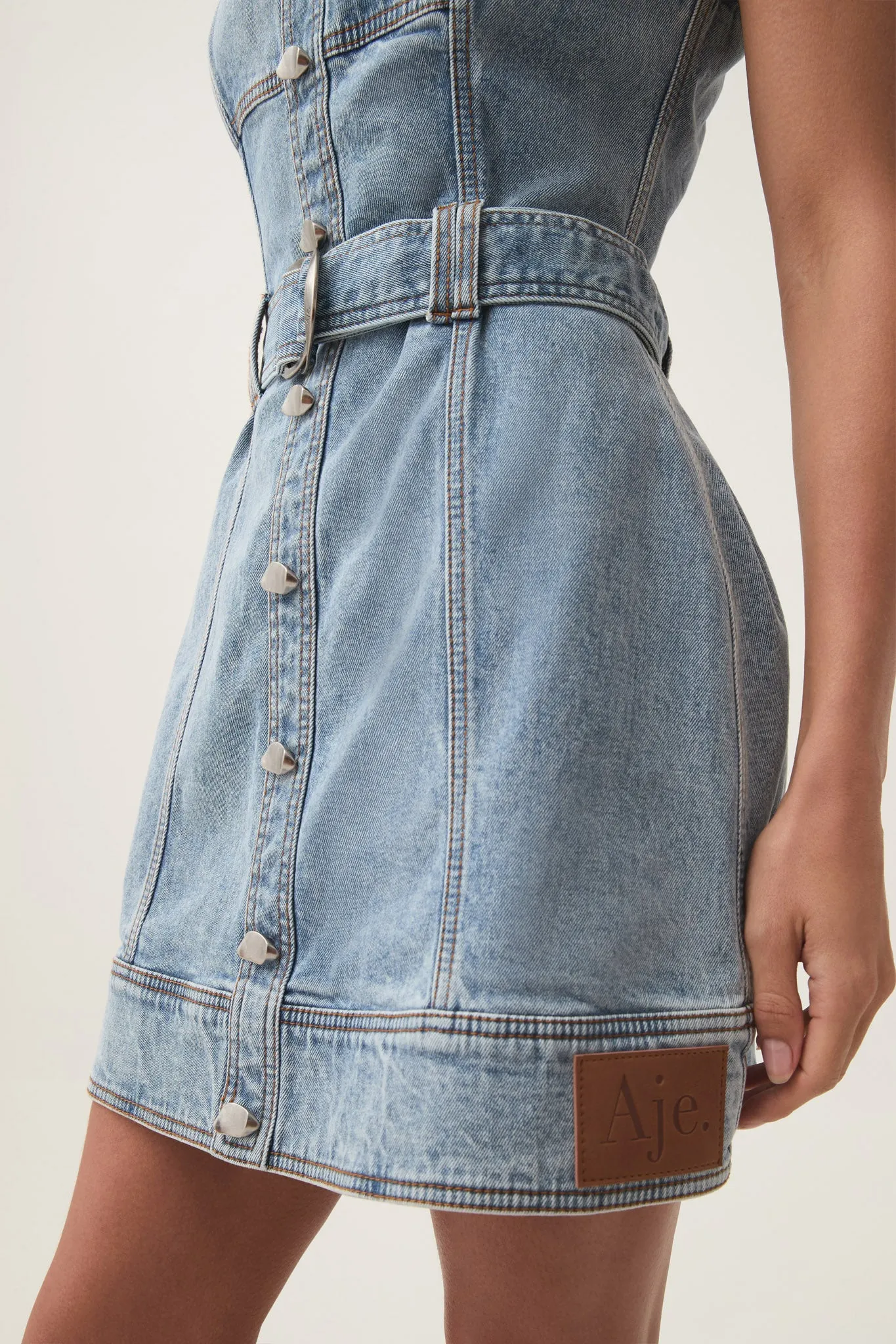 Zariah Denim Mini Dress sold by Aje product image thumbnail 5