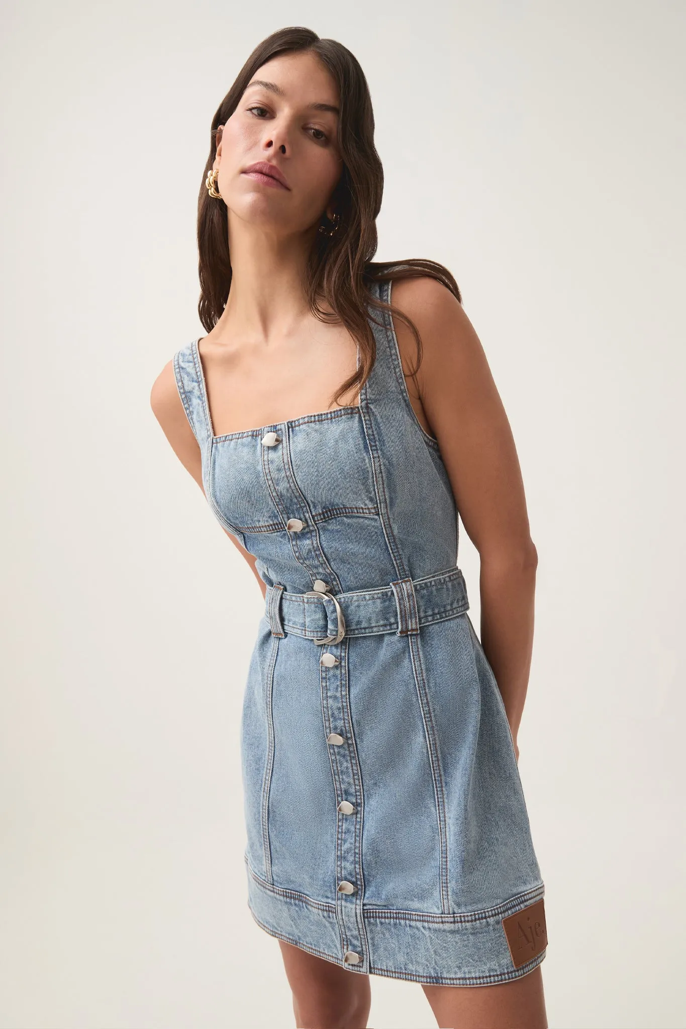 Zariah Denim Mini Dress sold by Aje product image thumbnail 4
