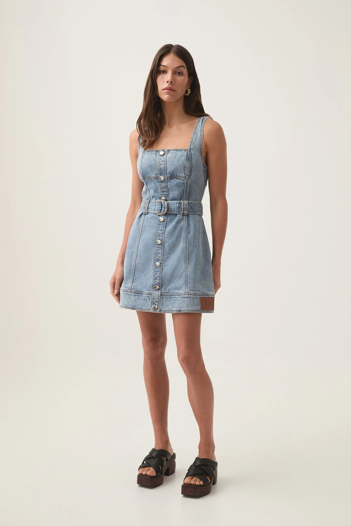 Zariah Denim Mini Dress sold by Aje product image thumbnail 3
