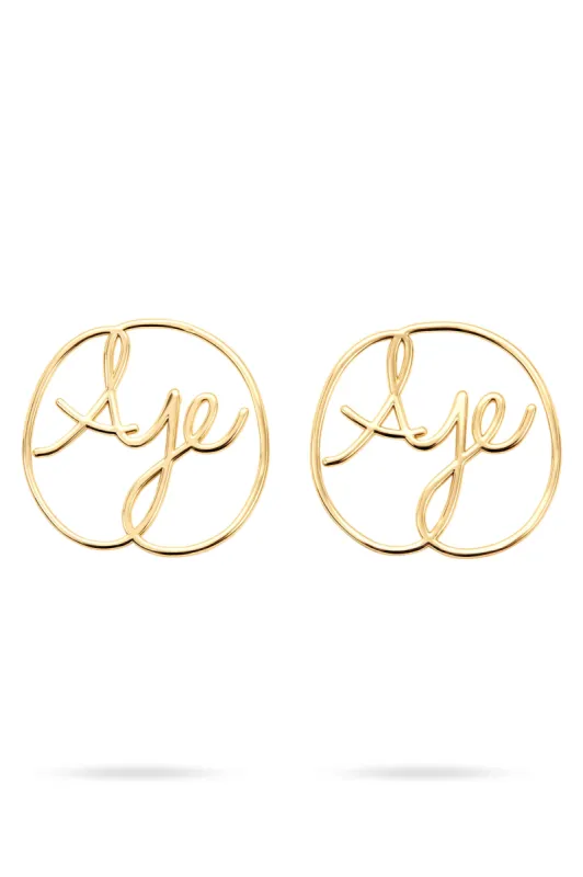 Curvature Logo Stud sold by Aje