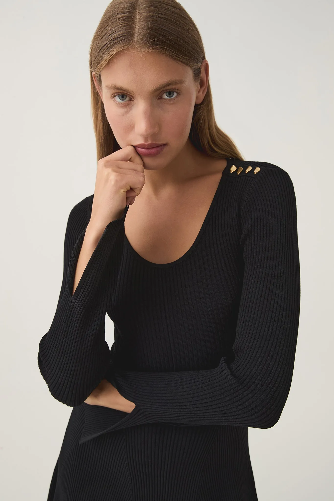 Zeitgeist Knit Mini Dress sold by Aje product image thumbnail 4