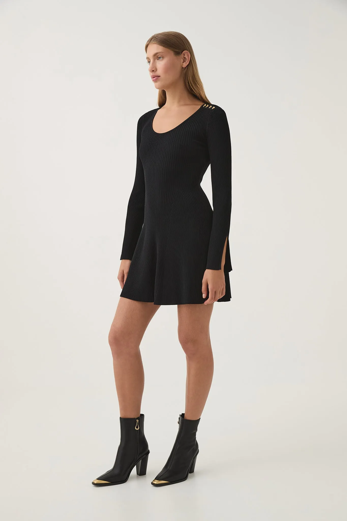 Zeitgeist Knit Mini Dress sold by Aje product image thumbnail 5