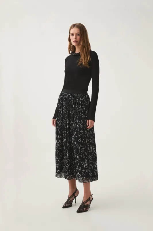 Starflower Midi Skirt sold by Aje