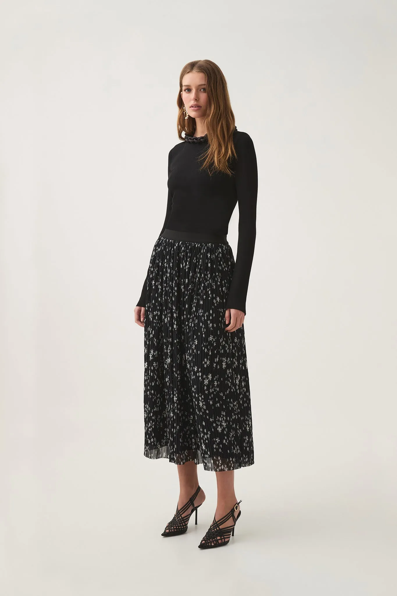 Starflower Midi Skirt sold by Aje