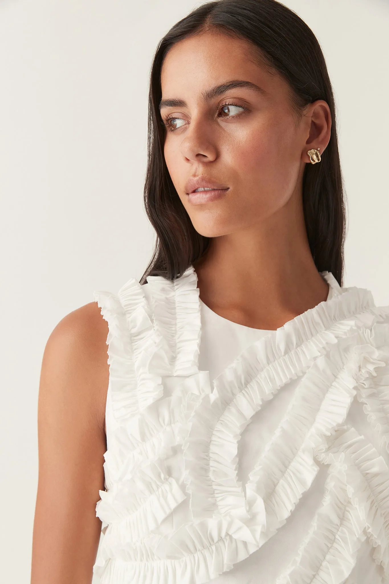 Aurelia Frill Shell Top sold by Aje product image thumbnail 4