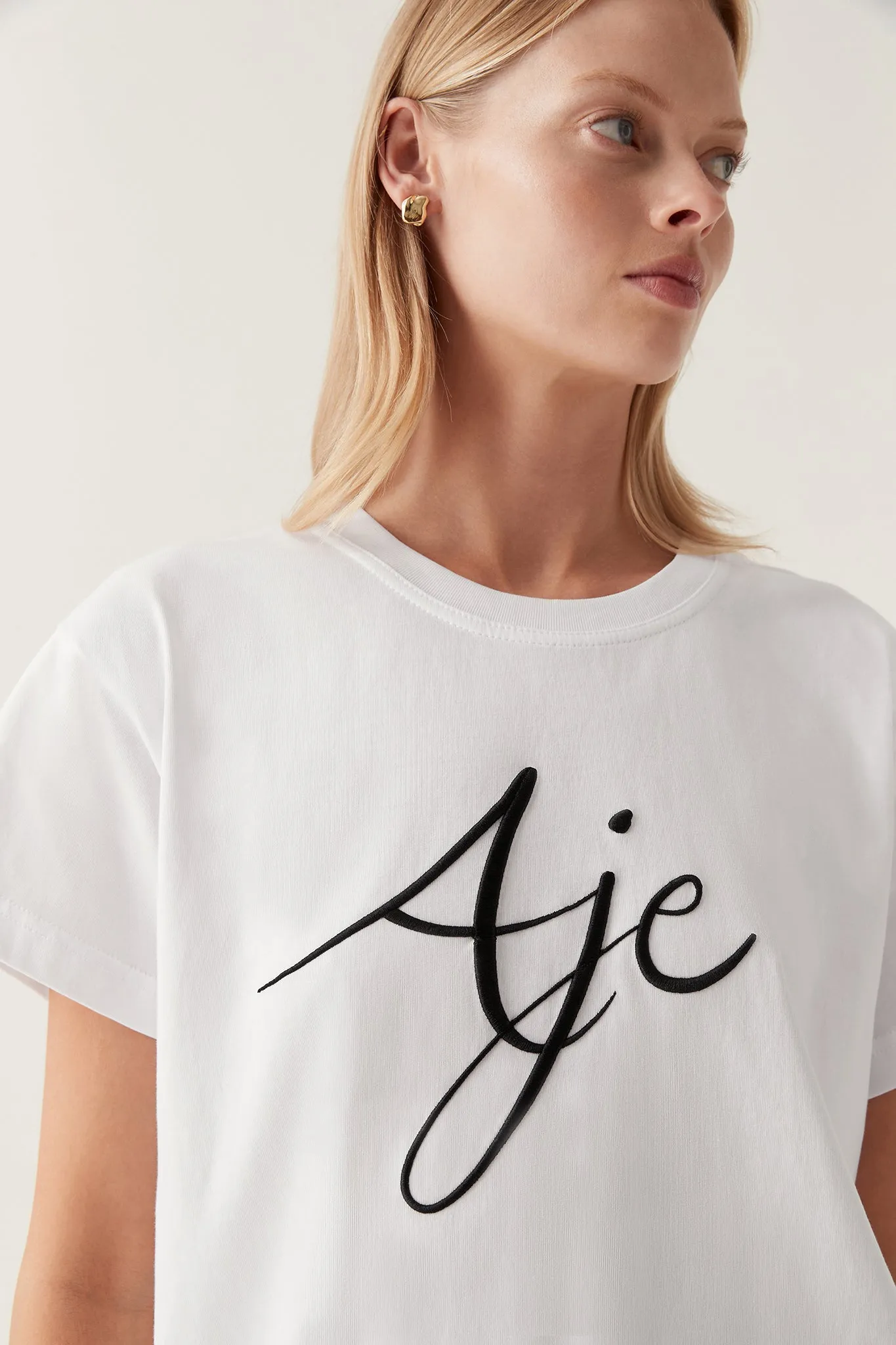 Zelle Embroidered Logo Tee sold by Aje product image thumbnail 4