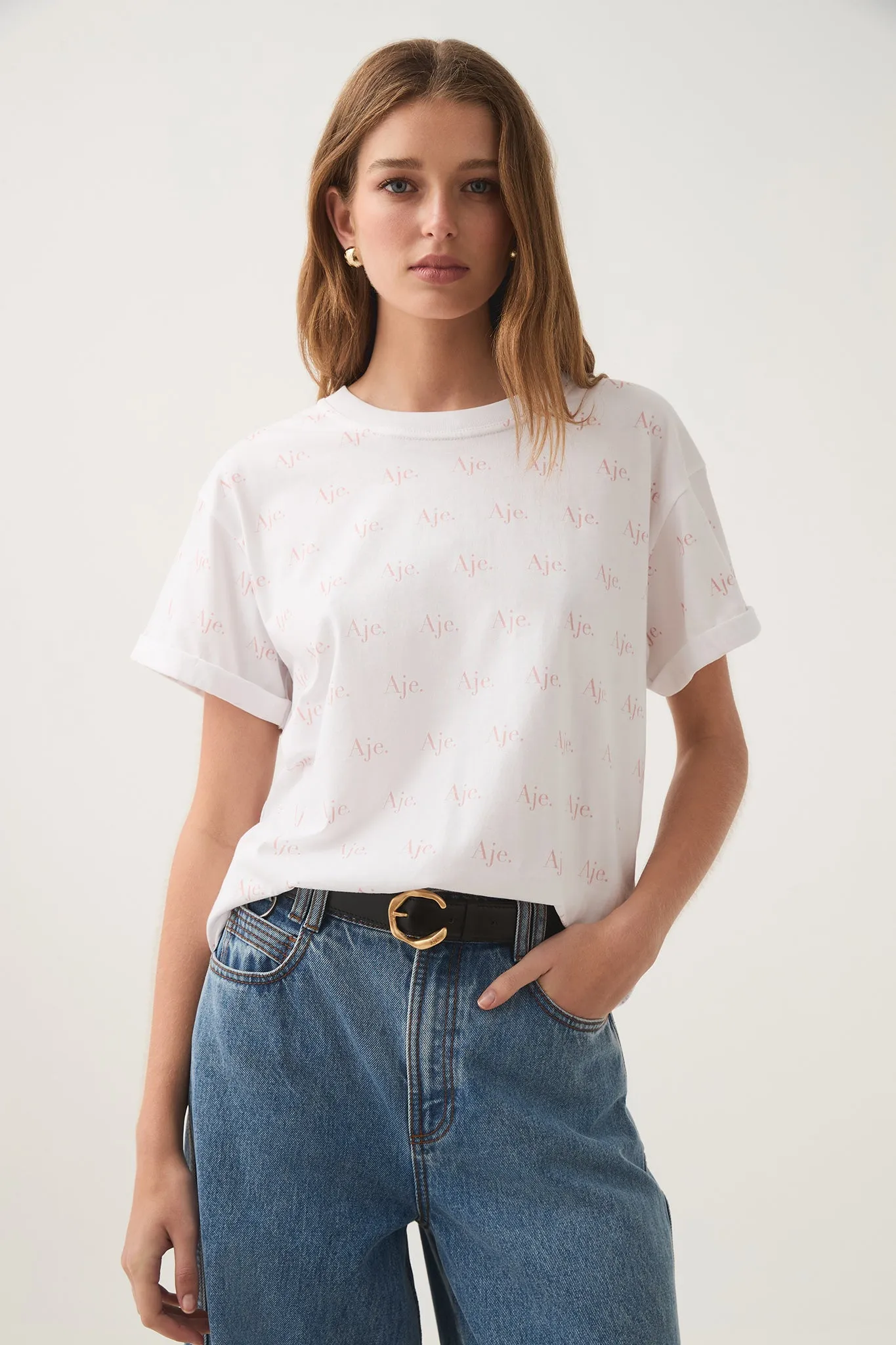 Ratio Logo Heritage Tee sold by Aje