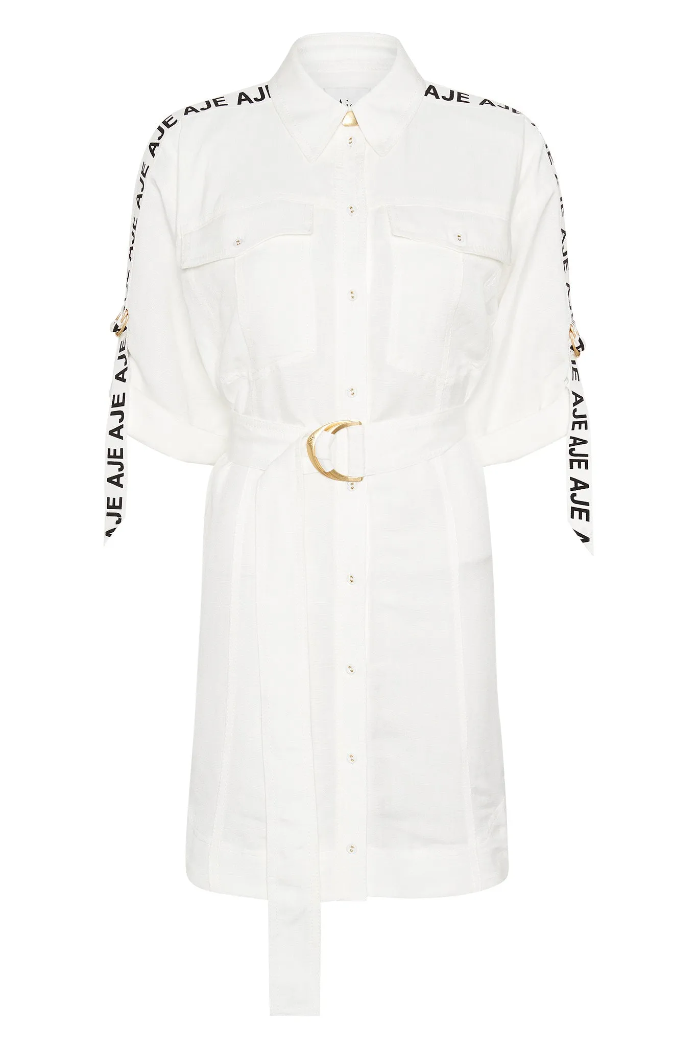 Signal Logo Shirt Mini Dress sold by Aje product image thumbnail 2