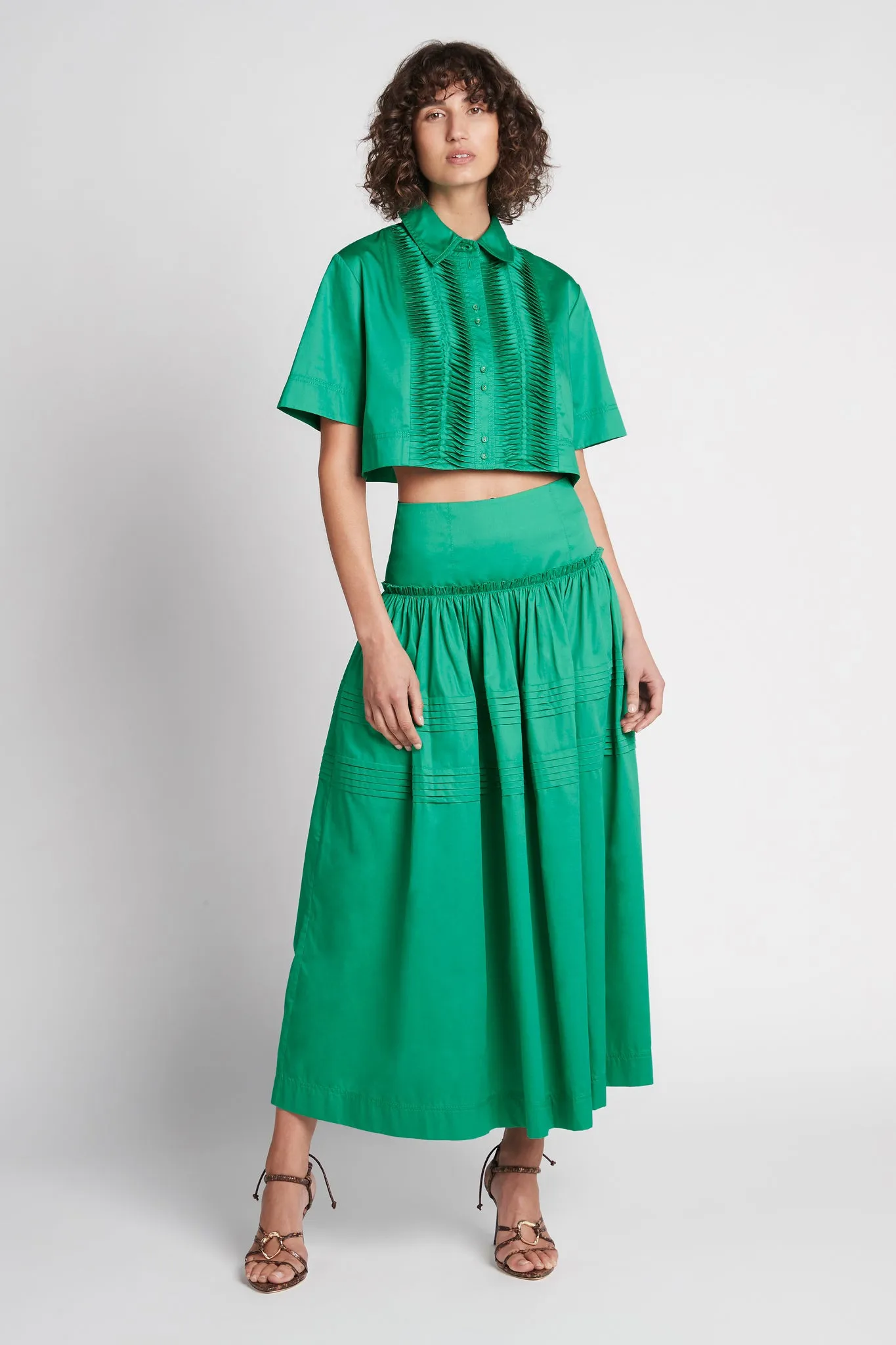 Poised Pleated Midi Skirt sold by Aje product image thumbnail 3