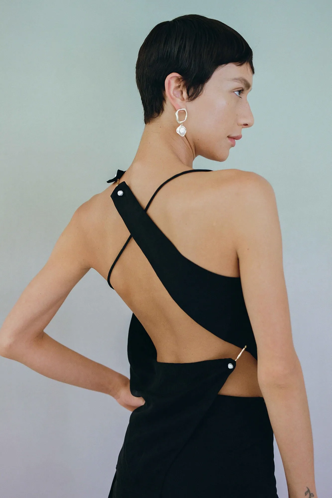 Allure Asymmetric Draped Cami sold by Aje