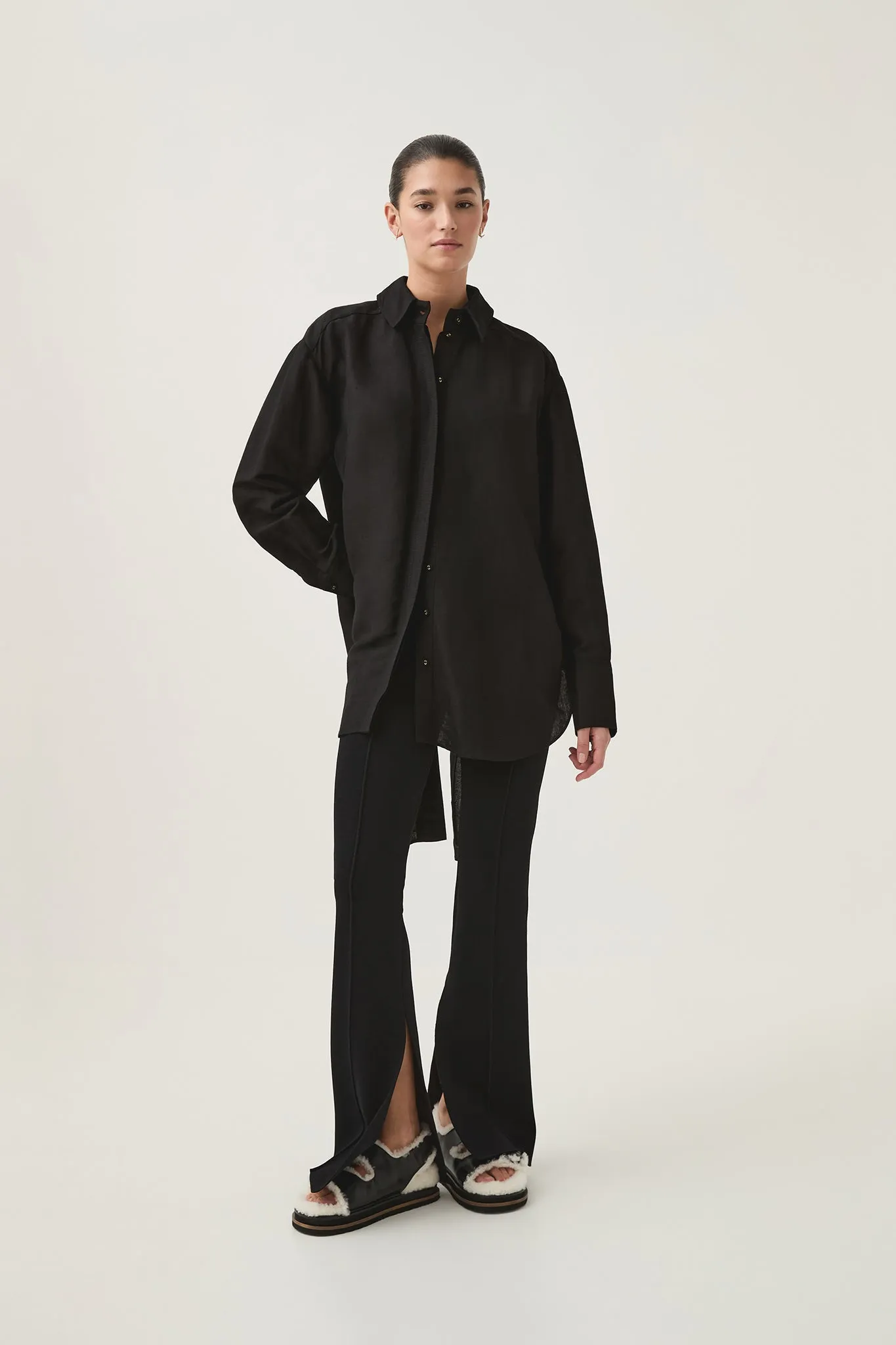 Virtuous Lace-Up Longline Shirt sold by Aje product image thumbnail 3