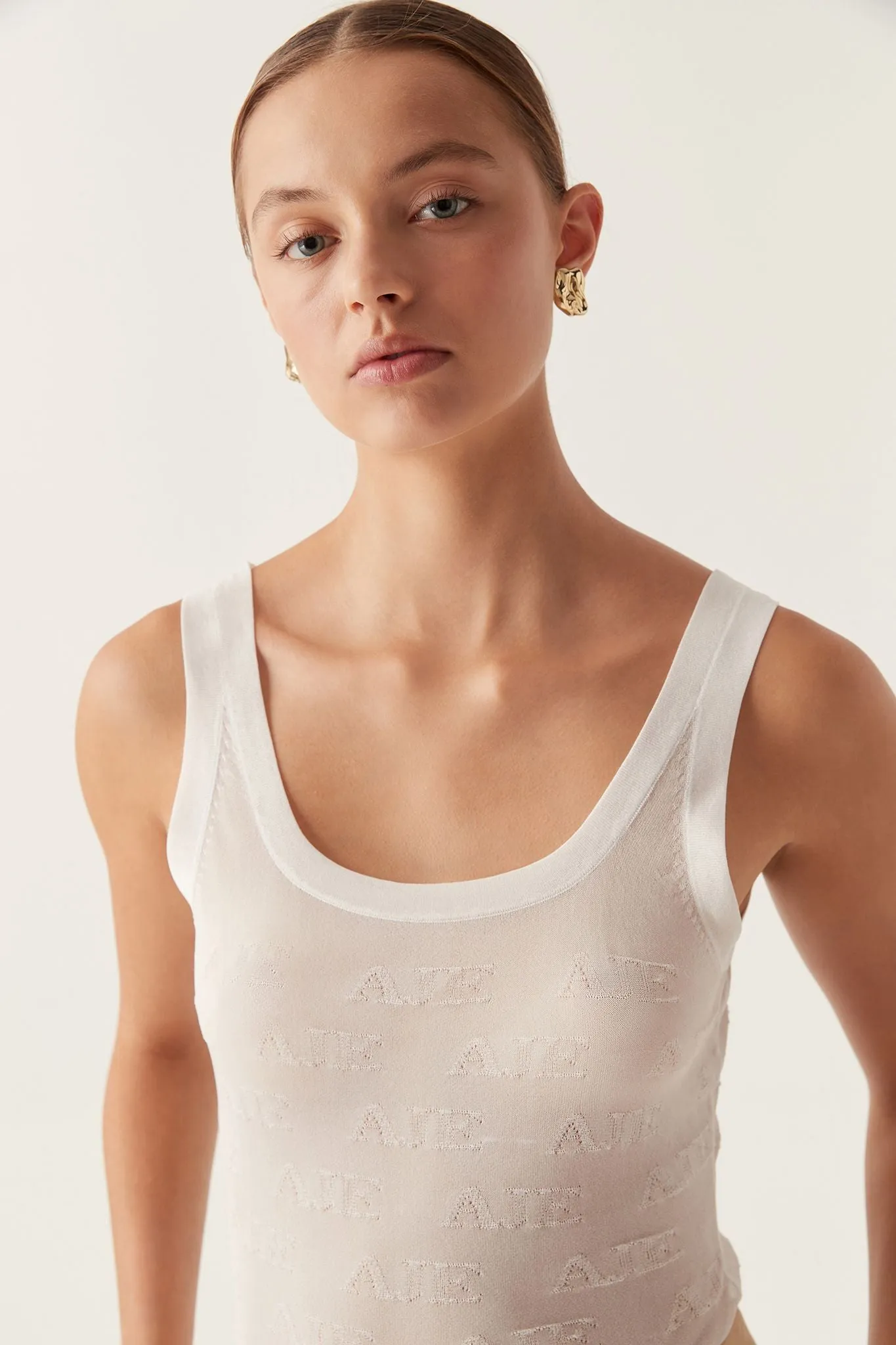 Method Logo Scoop Neck Tank sold by Aje