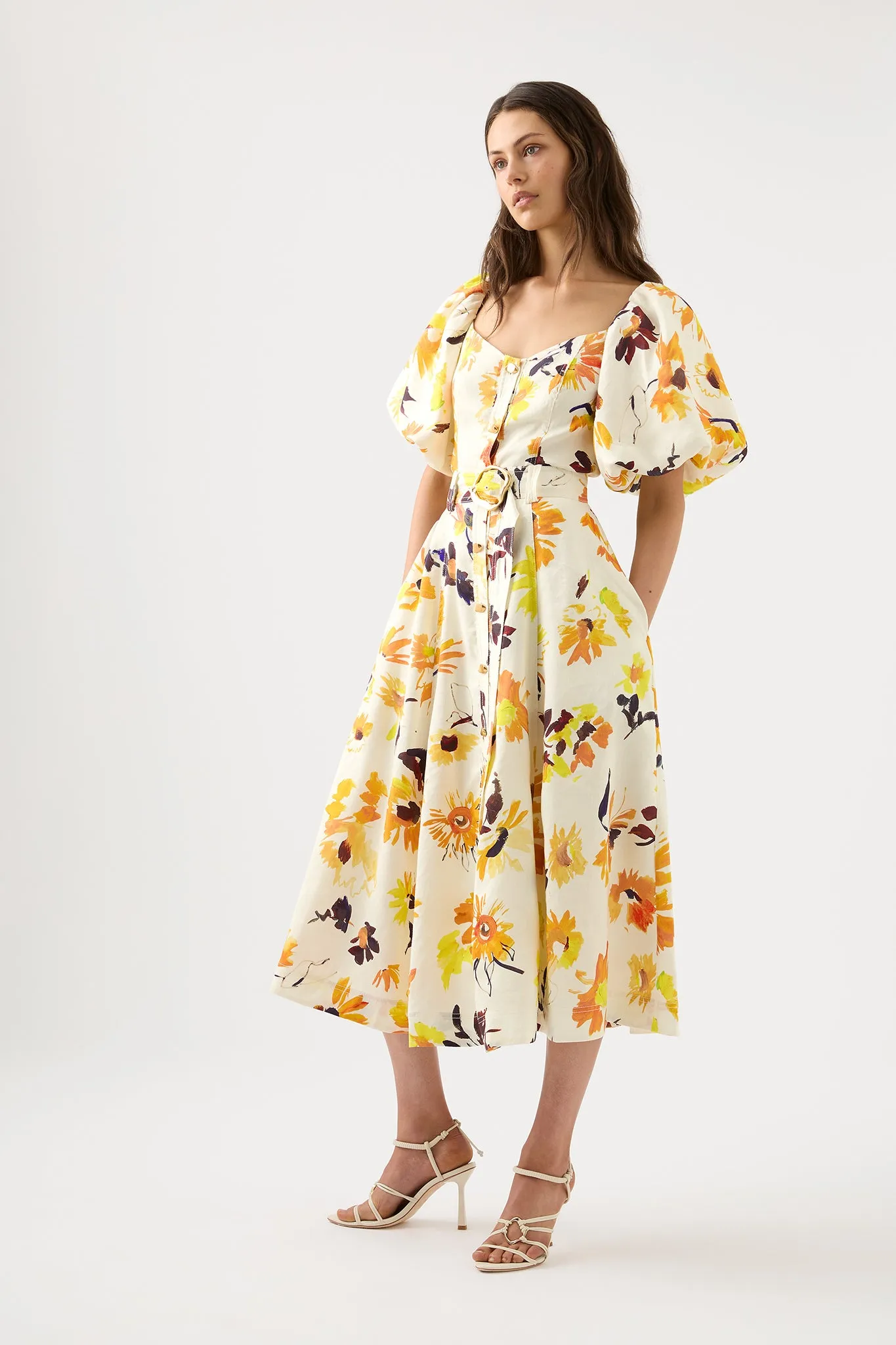 Soleil Belted Midi Dress sold by Aje product image thumbnail 3