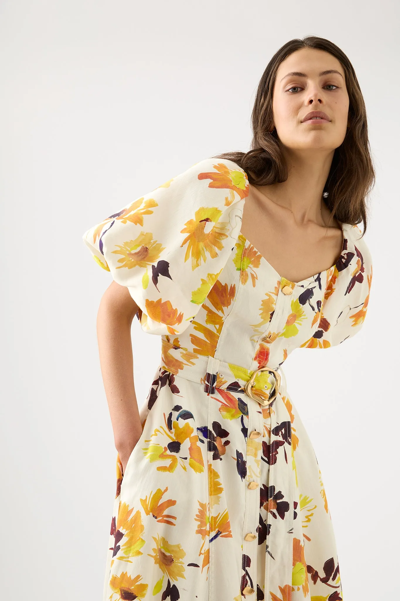 Soleil Belted Midi Dress sold by Aje product image thumbnail 4