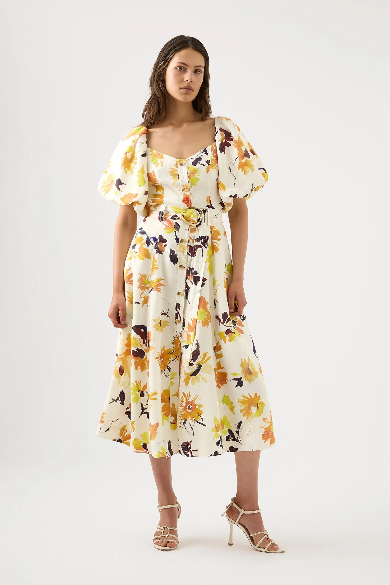 Soleil Belted Midi Dress sold by Aje