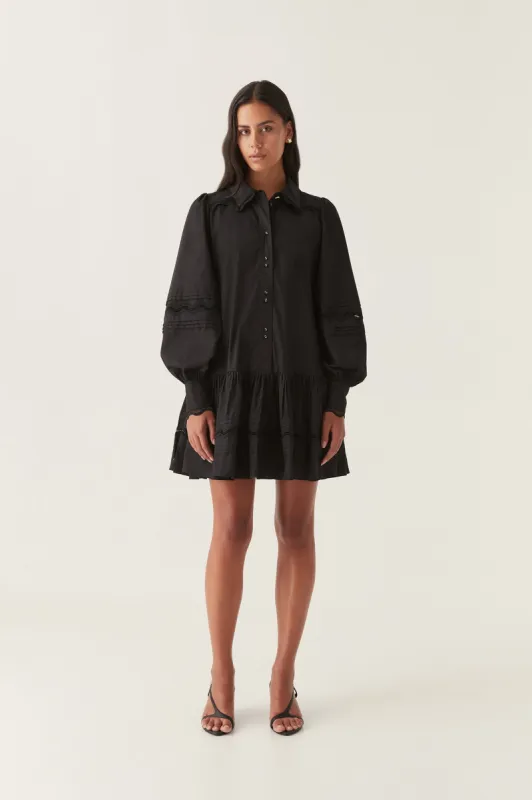 Reva Wave Trim Mini Dress sold by Aje