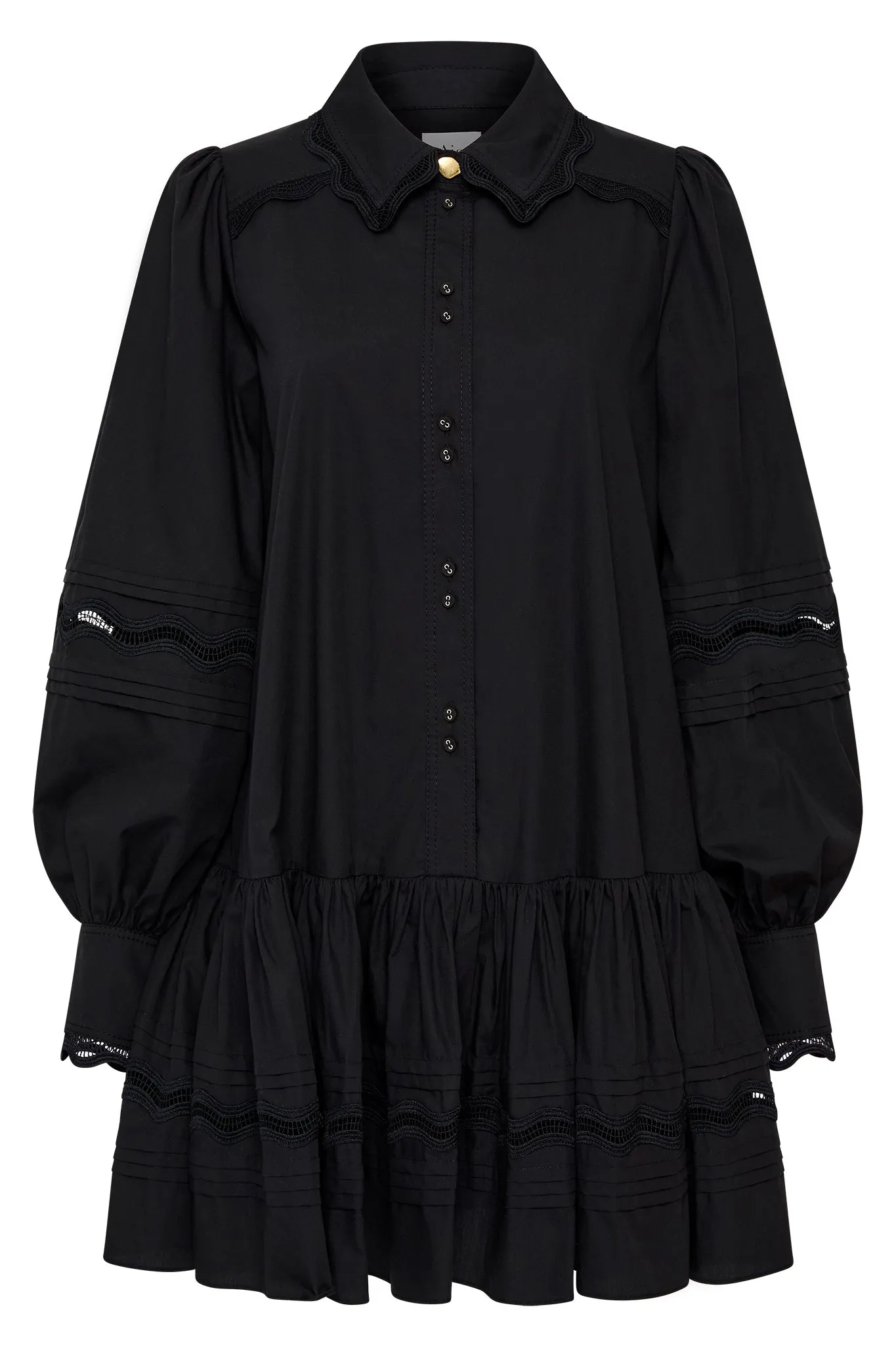 Reva Wave Trim Mini Dress sold by Aje product image thumbnail 2