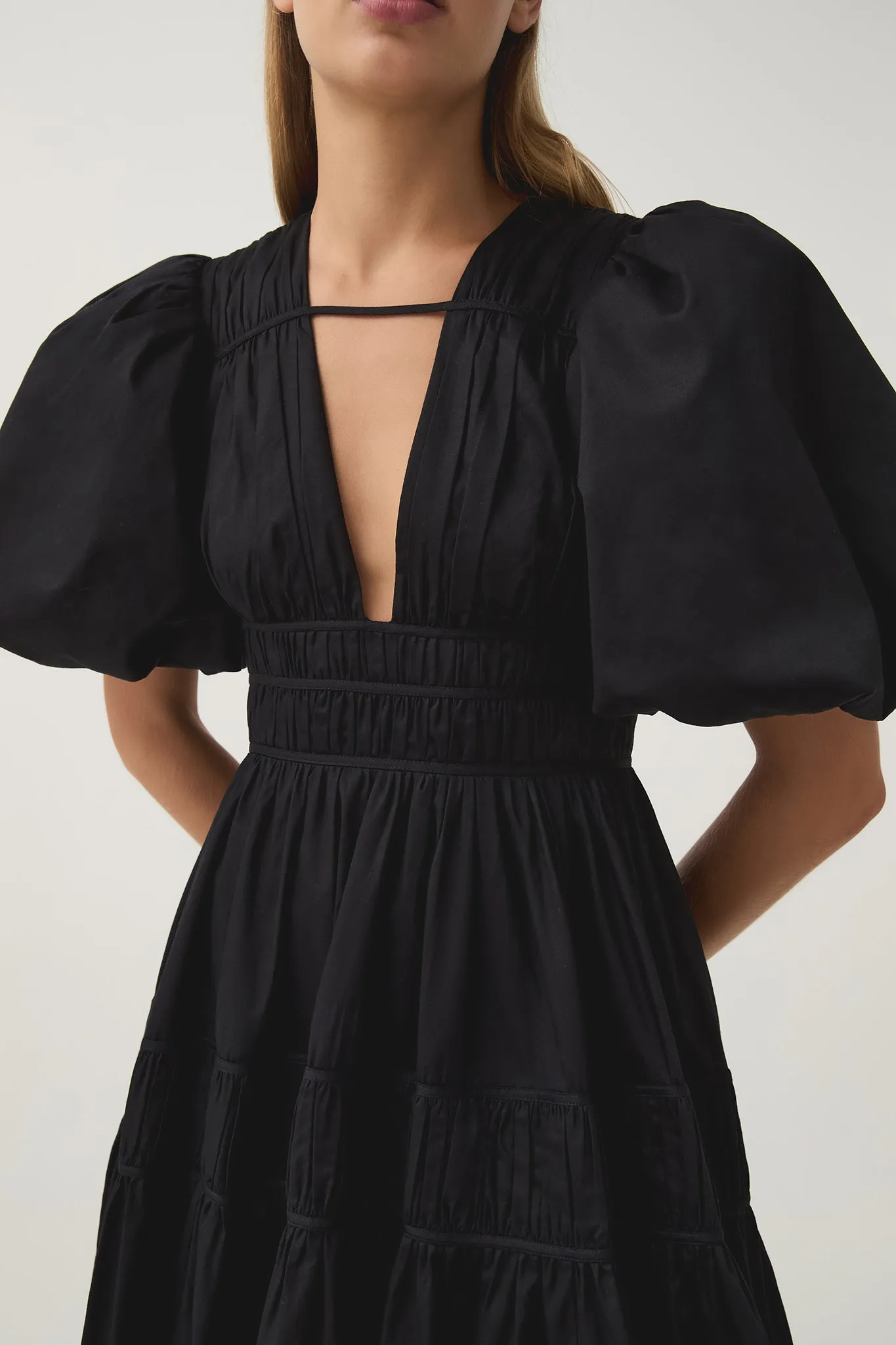 Fallingwater Ruched Midi Dress sold by Aje product image thumbnail 4