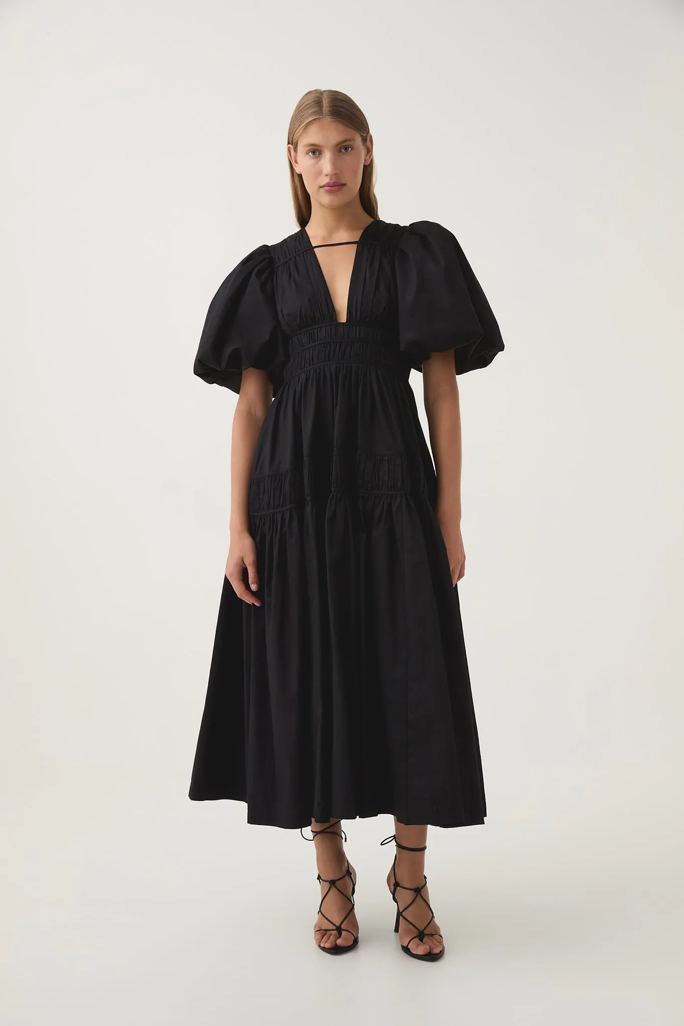 Fallingwater Ruched Midi Dress sold by Aje product image thumbnail 3