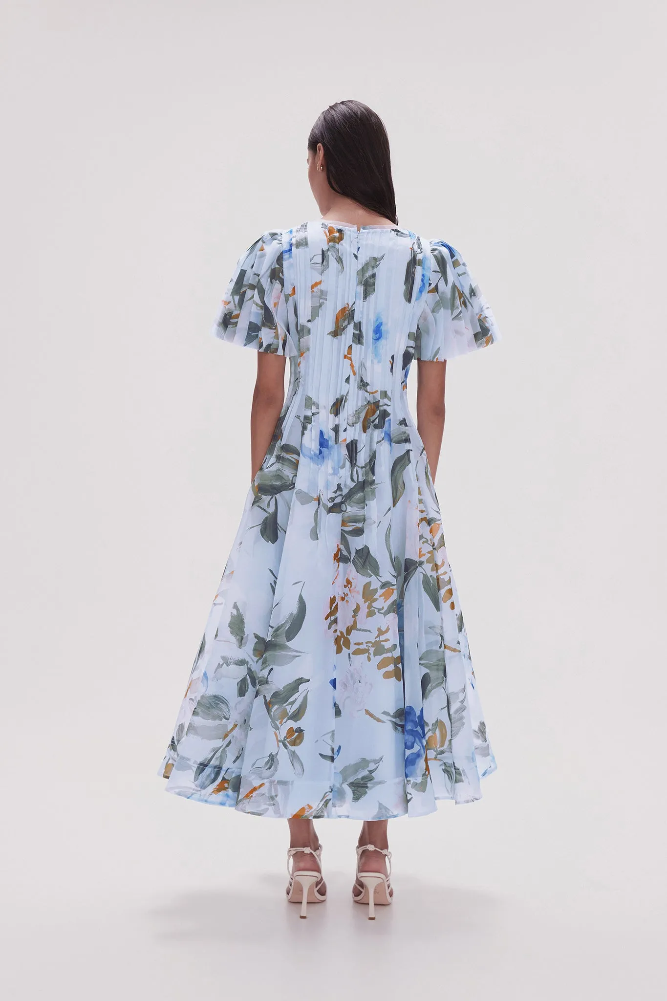 Nova Pleated Midi Dress sold by Aje product image thumbnail 5